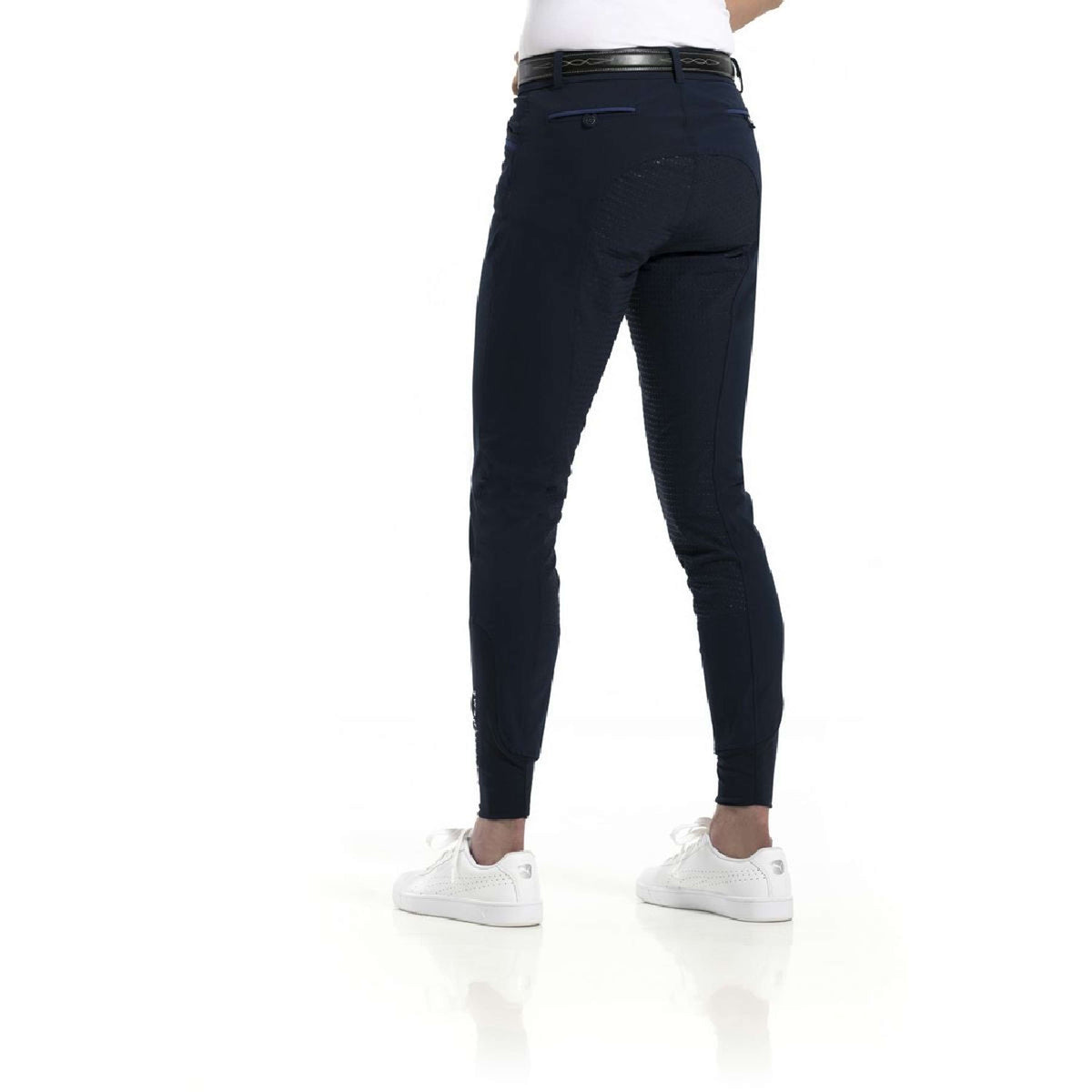 EQUITHÈME Pantalon d'Équitation Georg Siège en Silicone Homme Marin