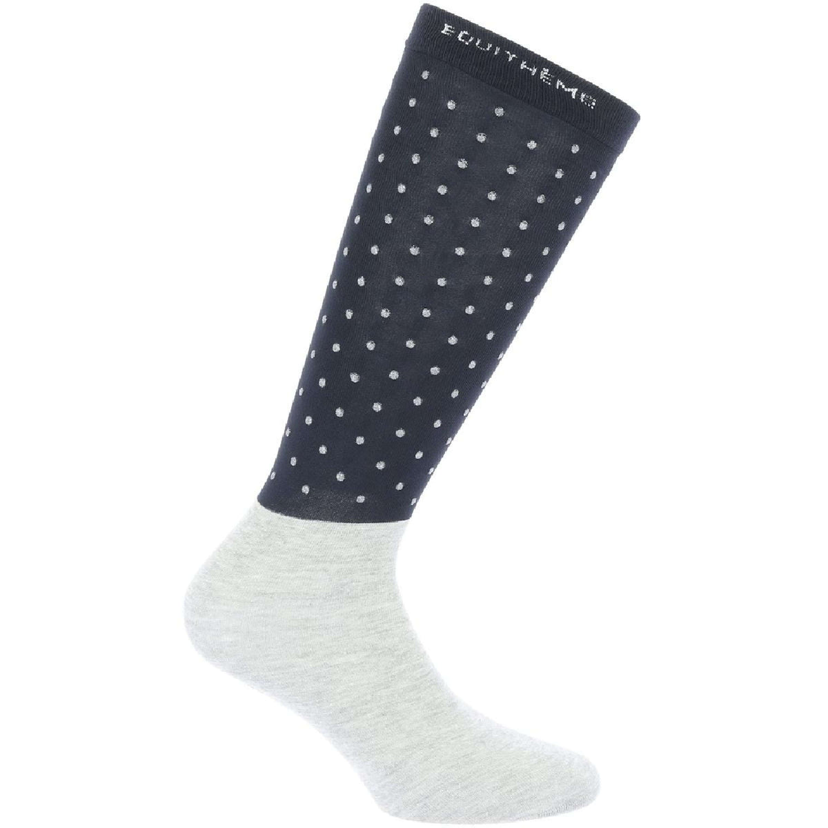 EQUITHÈME Chaussettes Dotgrip Marin