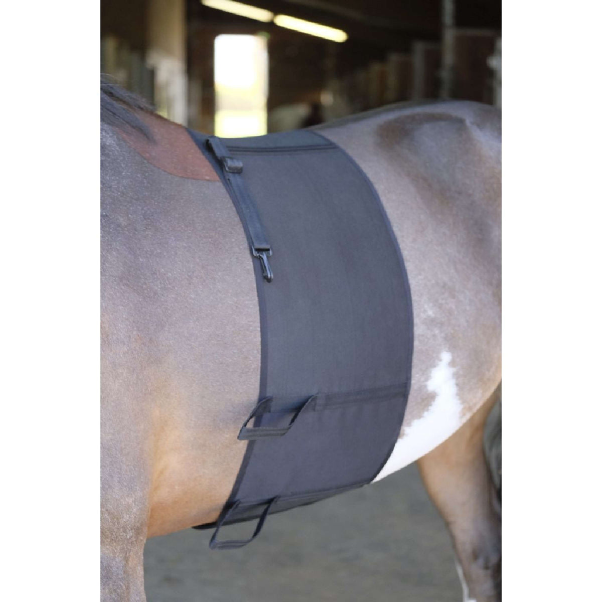 Sangle De Maintien De Selle Équitation Avec Boucle Et Poignée - 43 Cm PU Et Acier Inoxydable Pour Cheval