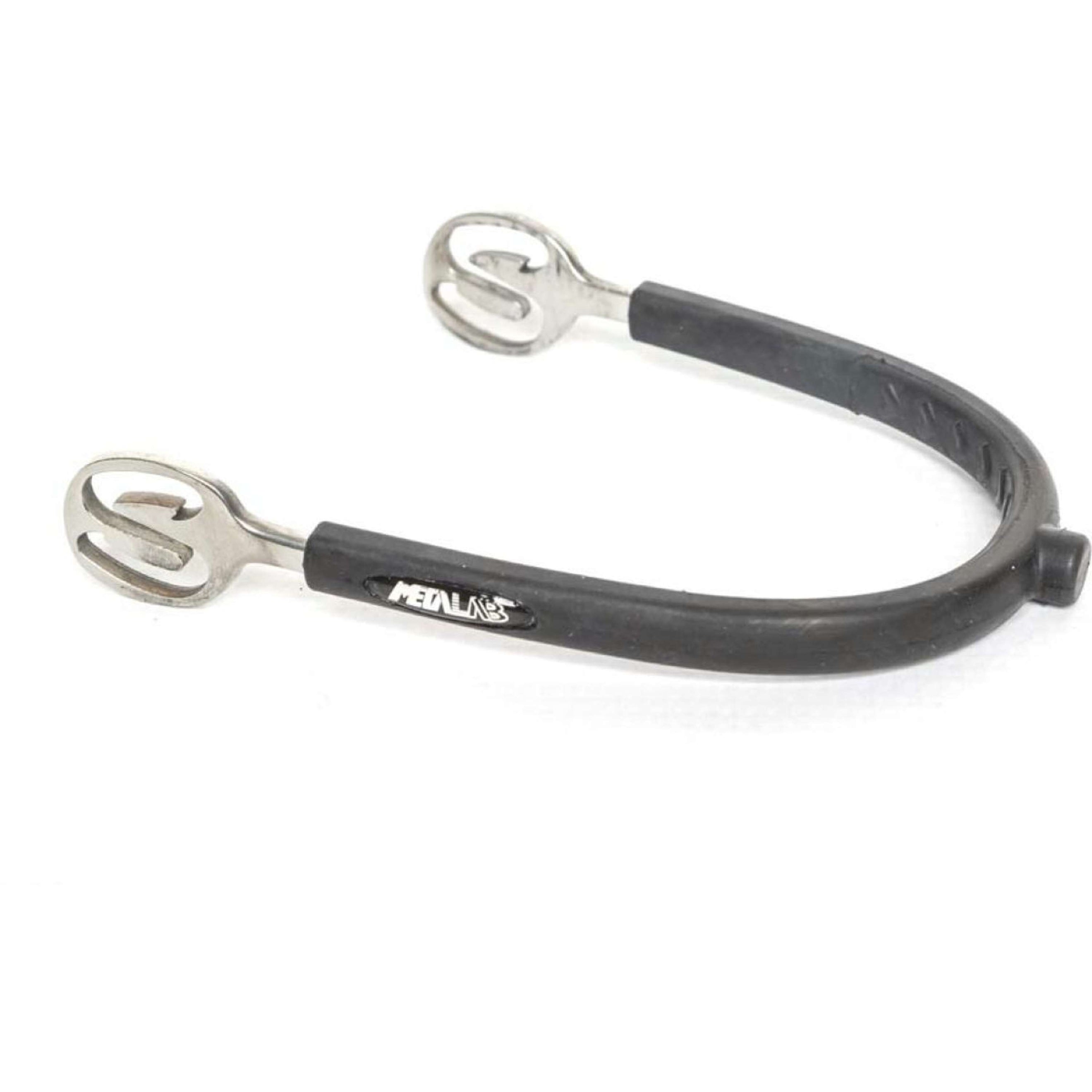 Metalab Eperon Prince de Galles Prince de Galles Bout Rond POW avec Caoutchouc Metalab Eperon Prince de Galles Prince de Galles Bout Rond POW avec Caoutchouc