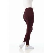 EQUITHÈME Legging d'Équitation Lyly Pull-On Rouge foncé
