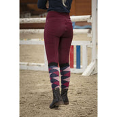 EQUITHÈME Legging d'Équitation Lyly Pull-On Rouge foncé