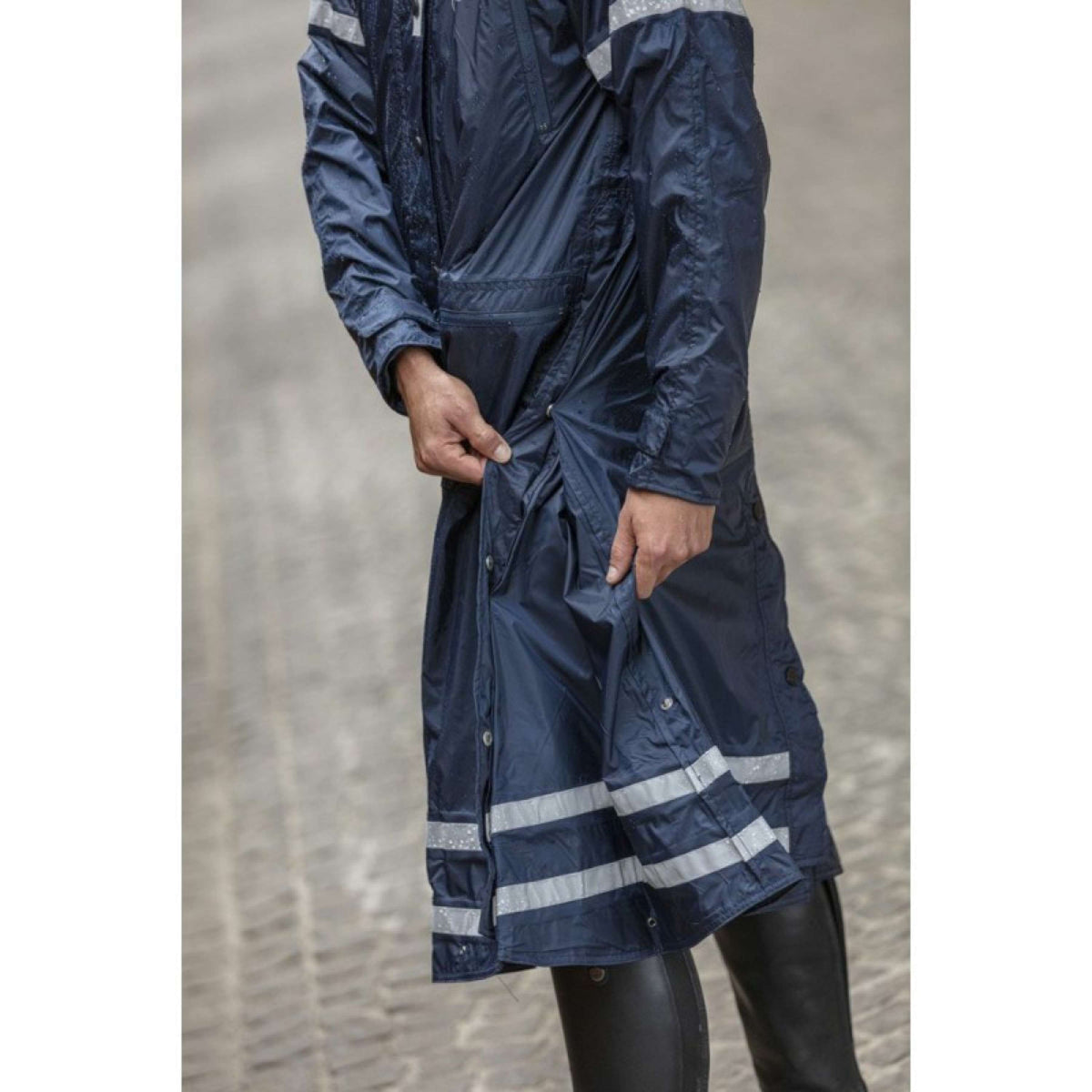 EQUITHÈME Imperméable Ridercoat Marine Bleu