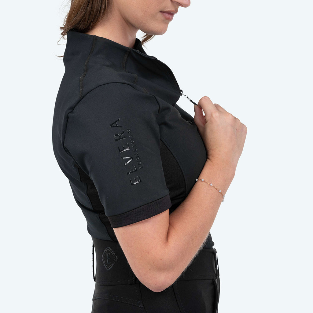 Elvera Equestrian T-shirt Randonnée EEVexa Courte Manche Noir