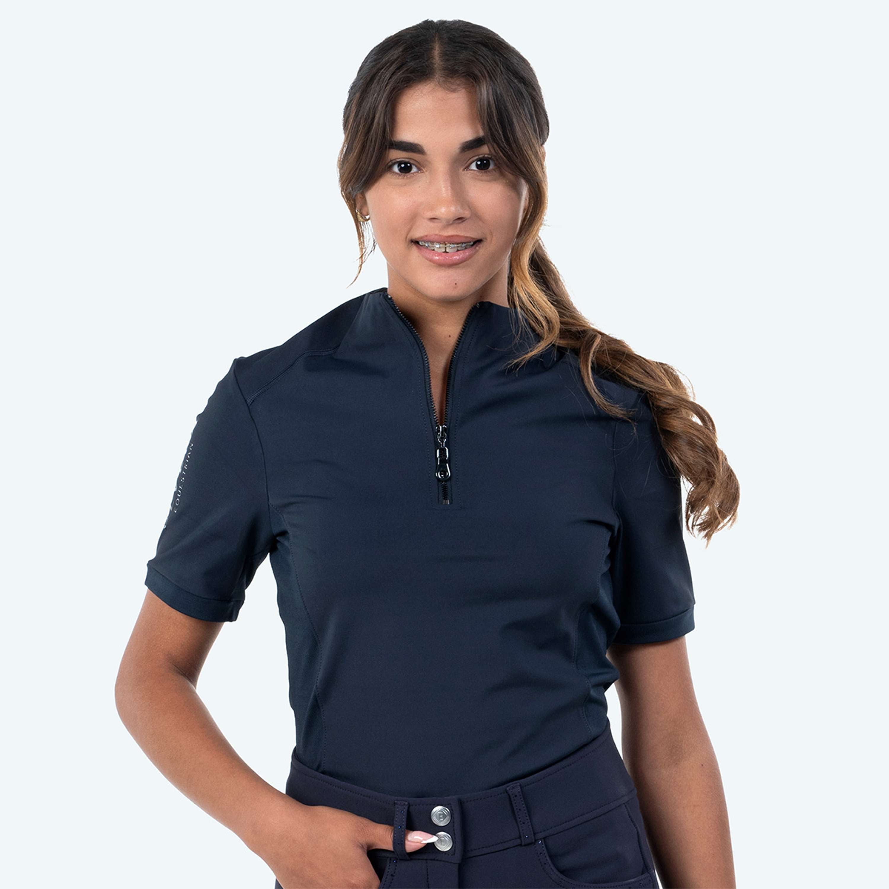 Elvera Equestrian T-shirt Randonnée EEVexa Courte Manche Marin