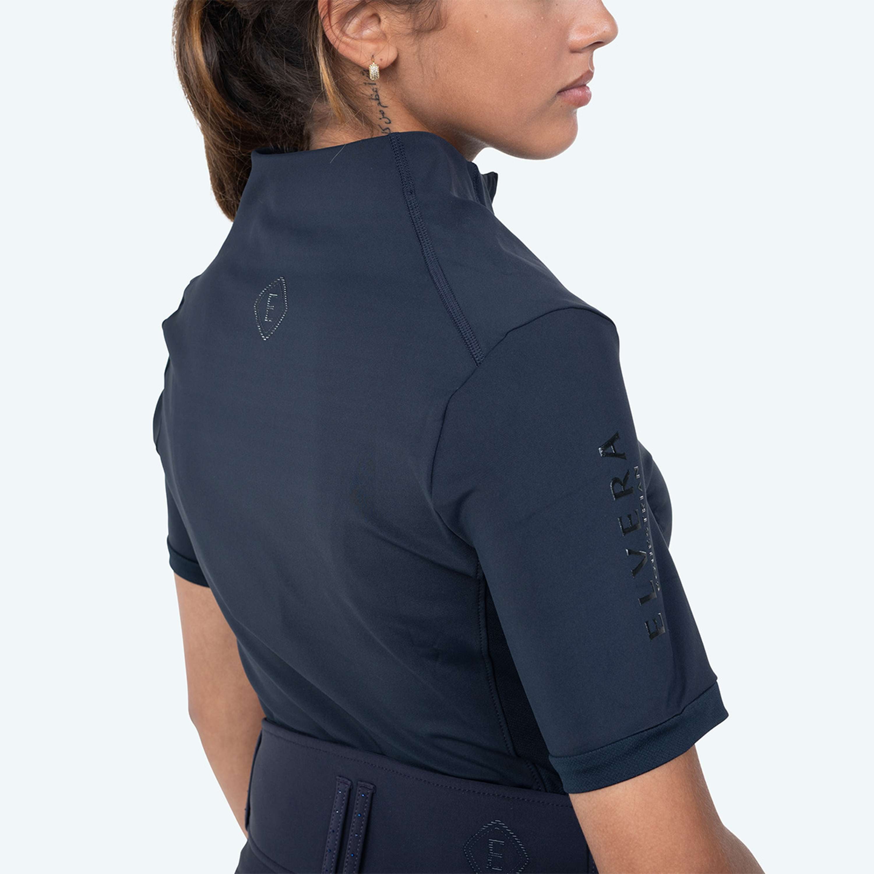 Elvera Equestrian T-shirt Randonnée EEVexa Courte Manche Marin
