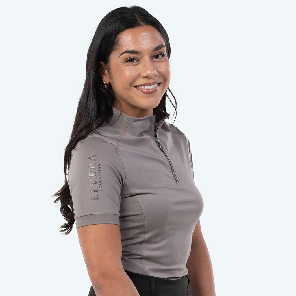 Elvera Equestrian T-shirt Randonnée EEVexa Courte Manche Walnuss