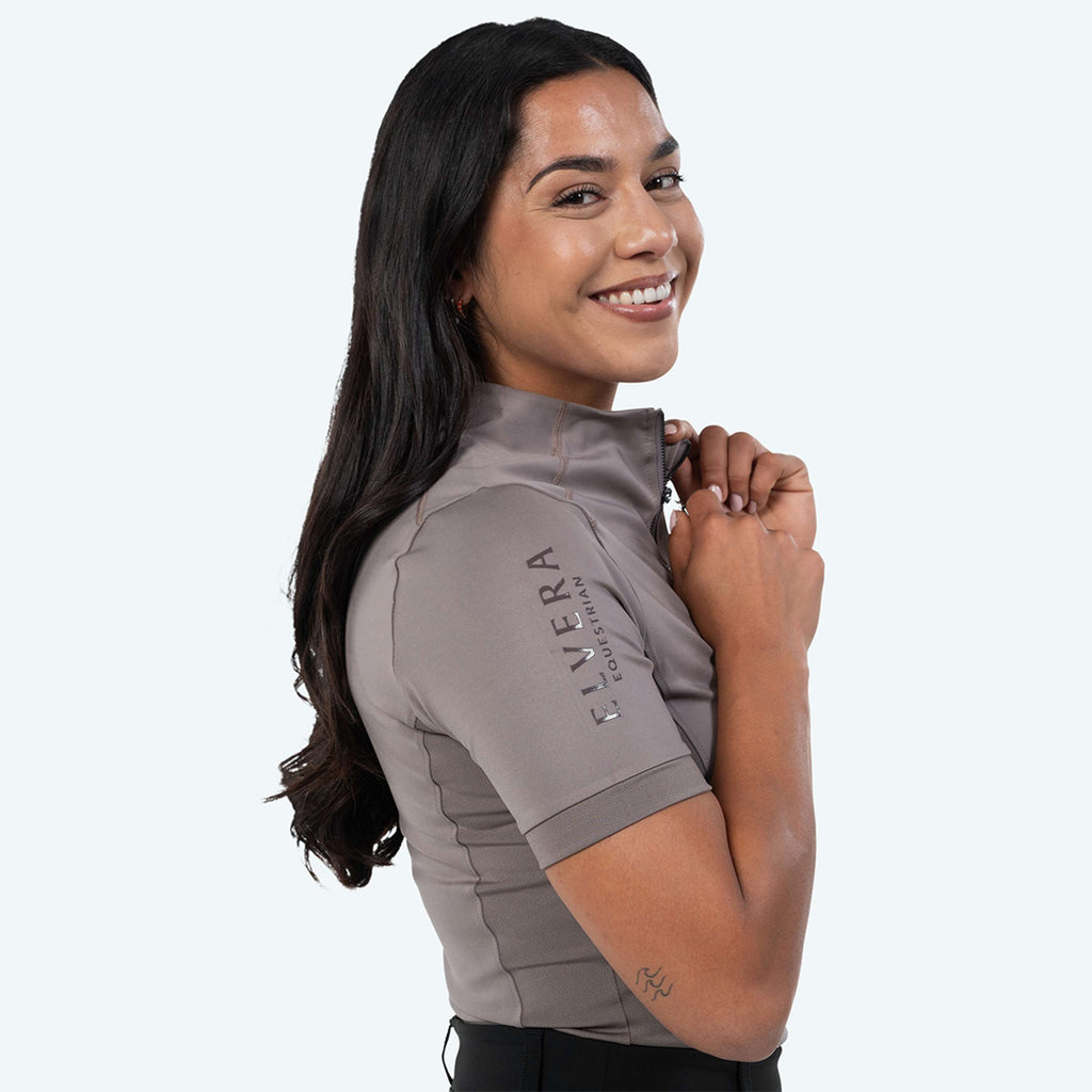 Elvera Equestrian T-shirt Randonnée EEVexa Courte Manche Walnuss