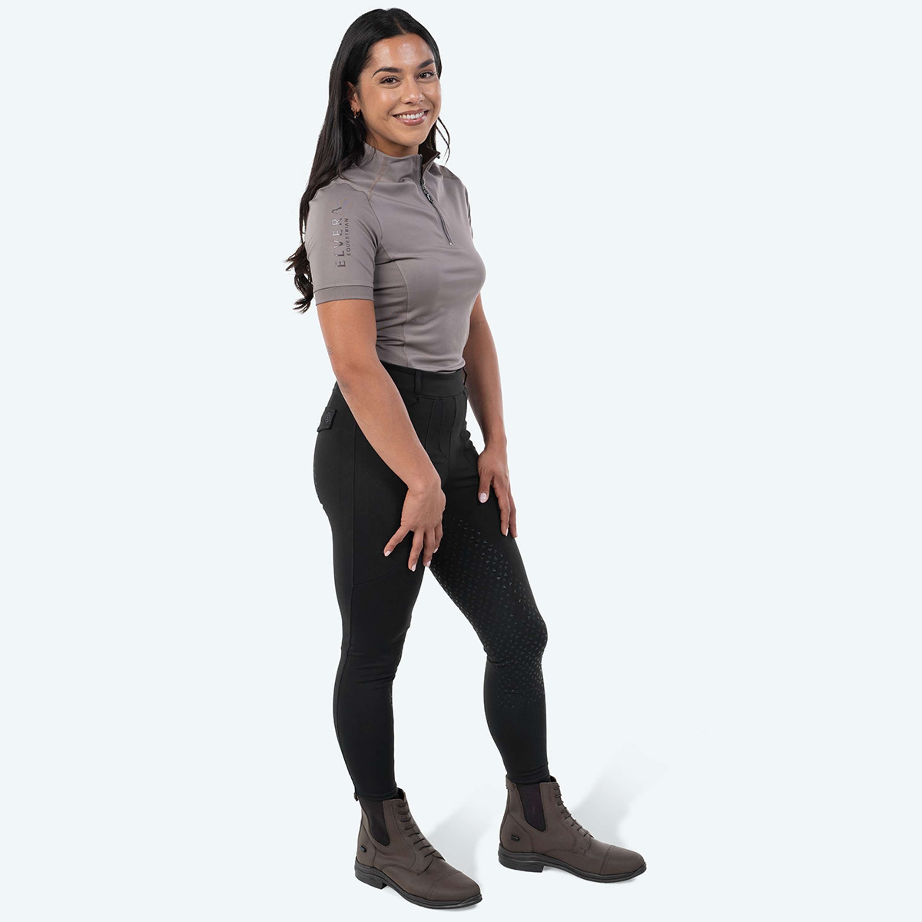 Elvera Equestrian T-shirt Randonnée EEVexa Courte Manche Walnuss