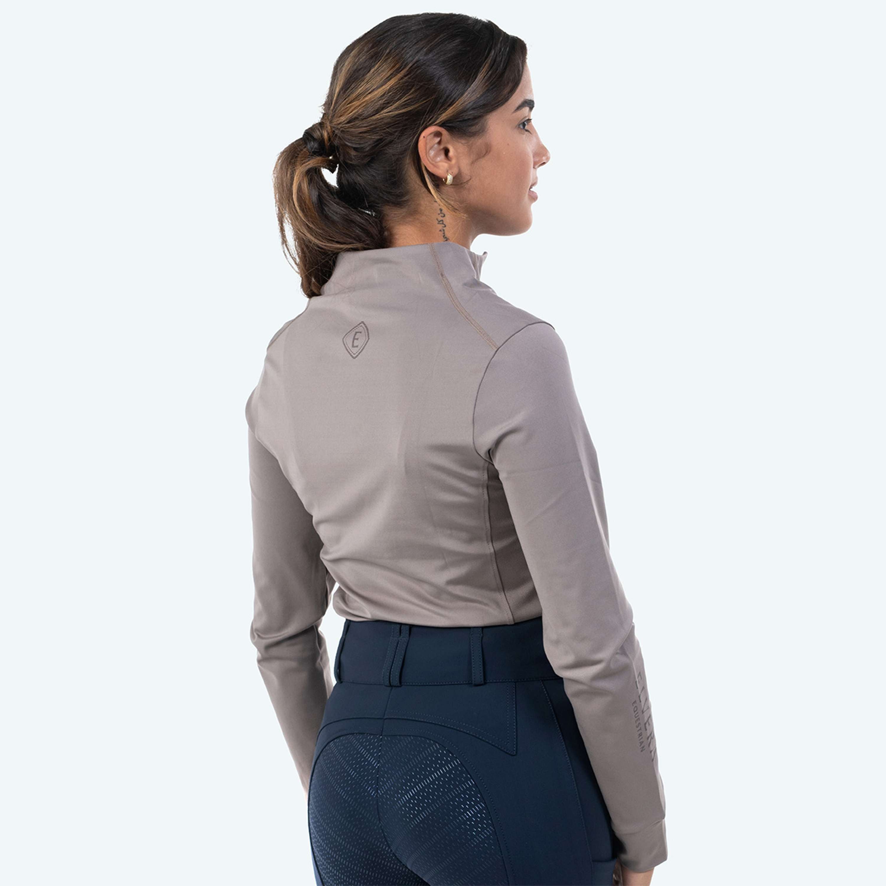 Elvera Equestrian T-shirt Randonnée EEMexa Longue Manche Walnuss