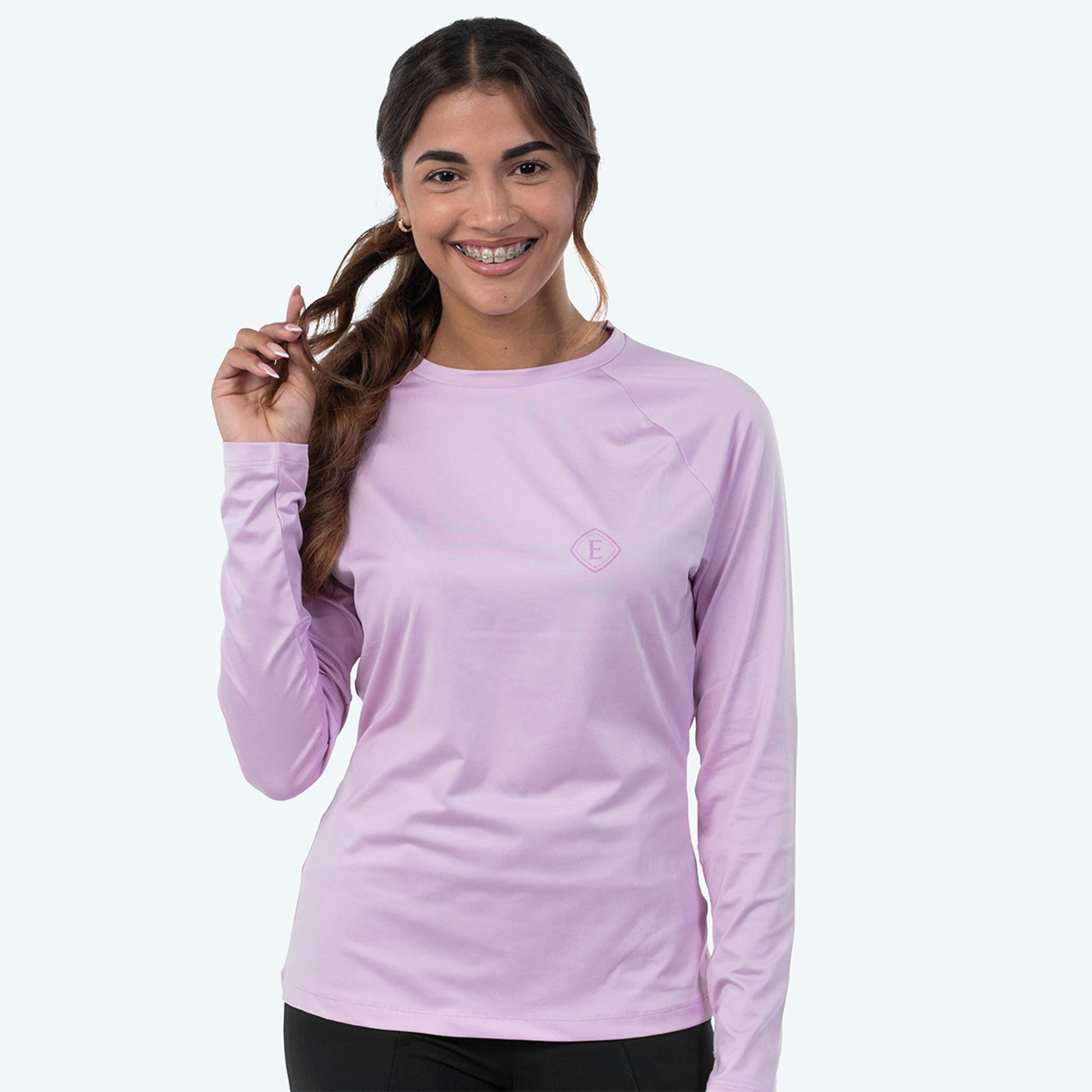 Elvera Equestrian T-shirt de performance EELunara Lila Purple