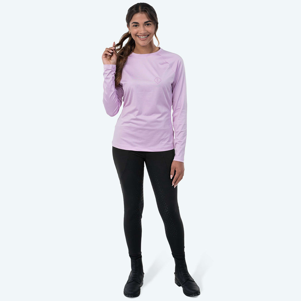 Elvera Equestrian T-shirt de performance EELunara Lila Purple