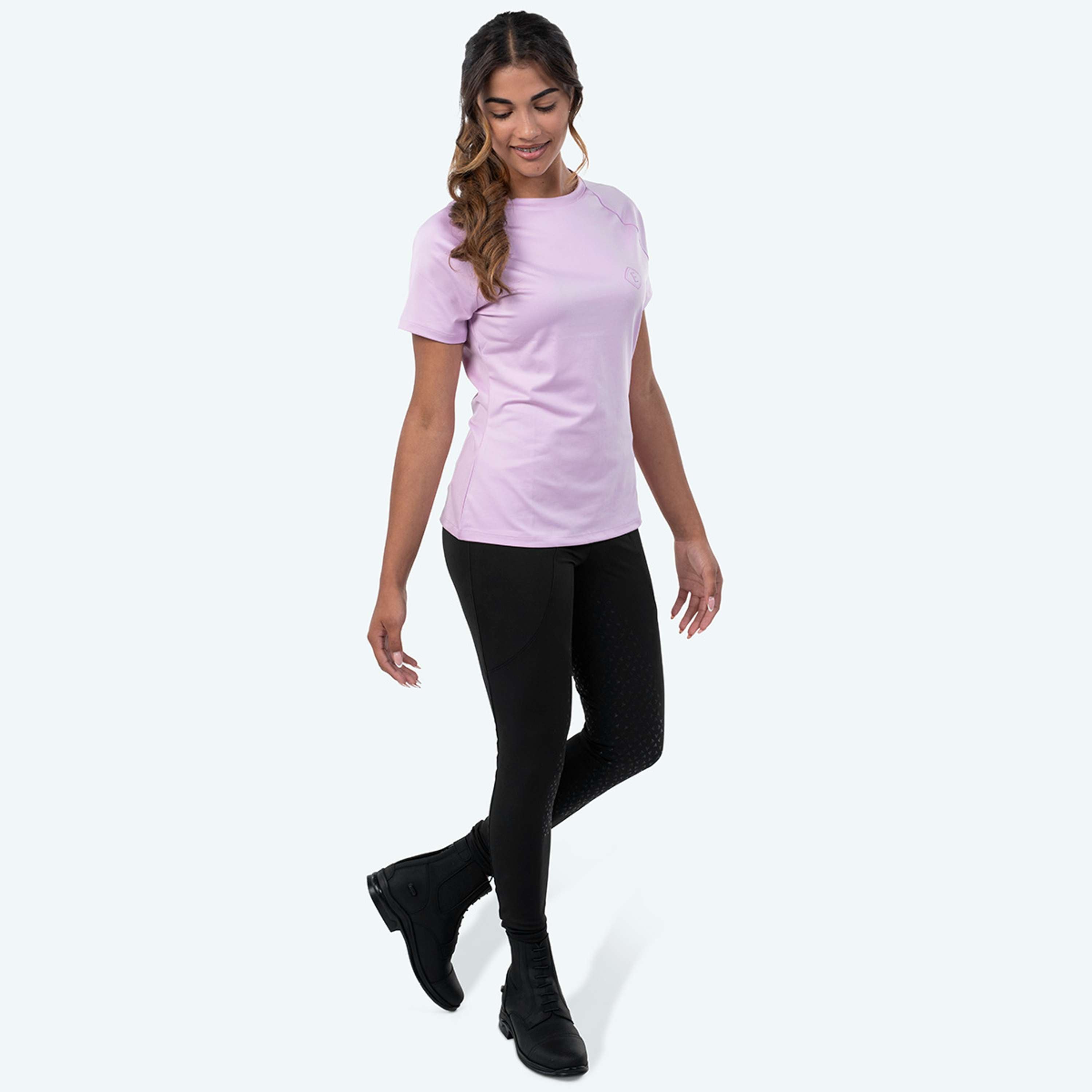 Elvera Equestrian T-shirt de performance EENova Lila Purple