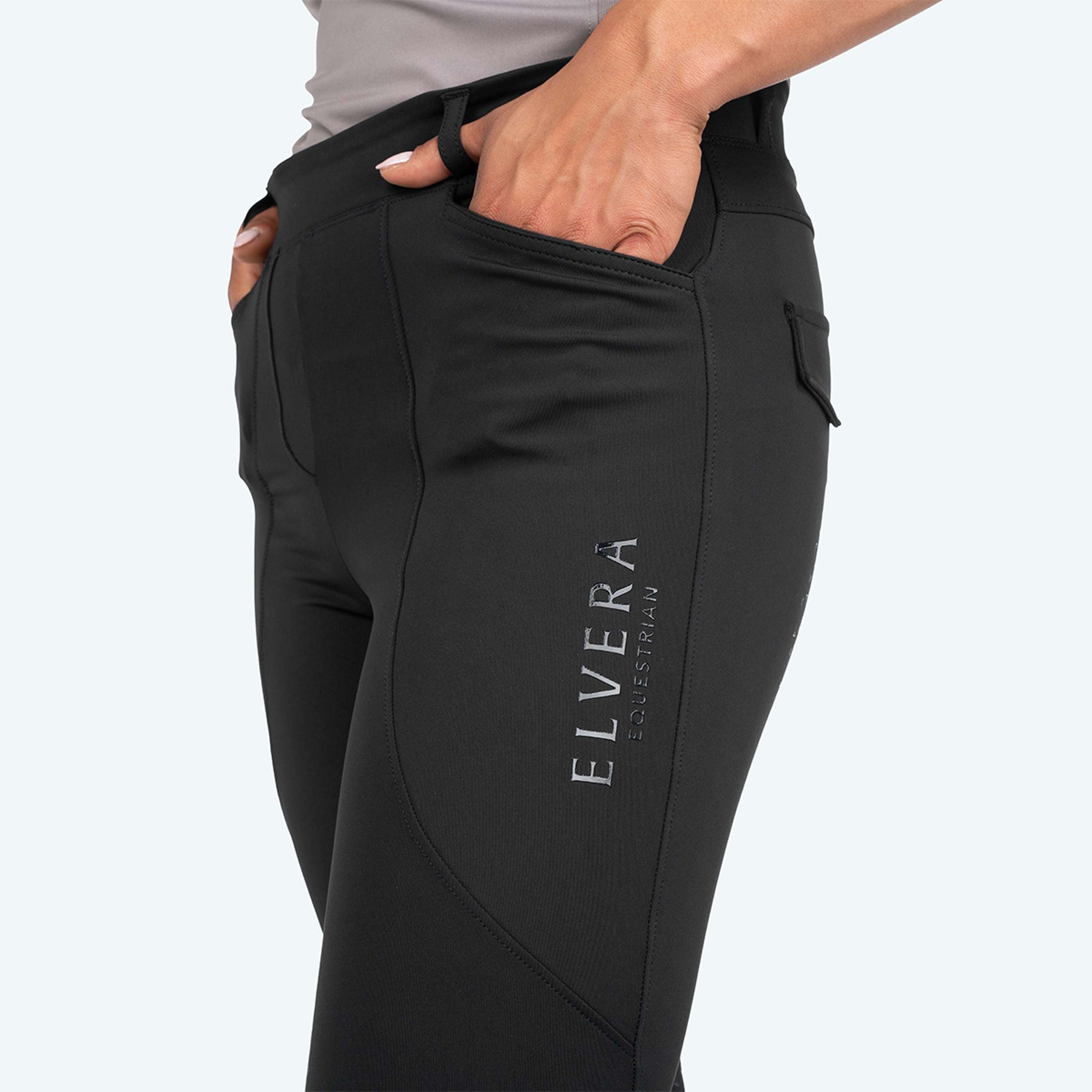 Elvera Equestrian Legging d'Équitation Motion Solid Black
