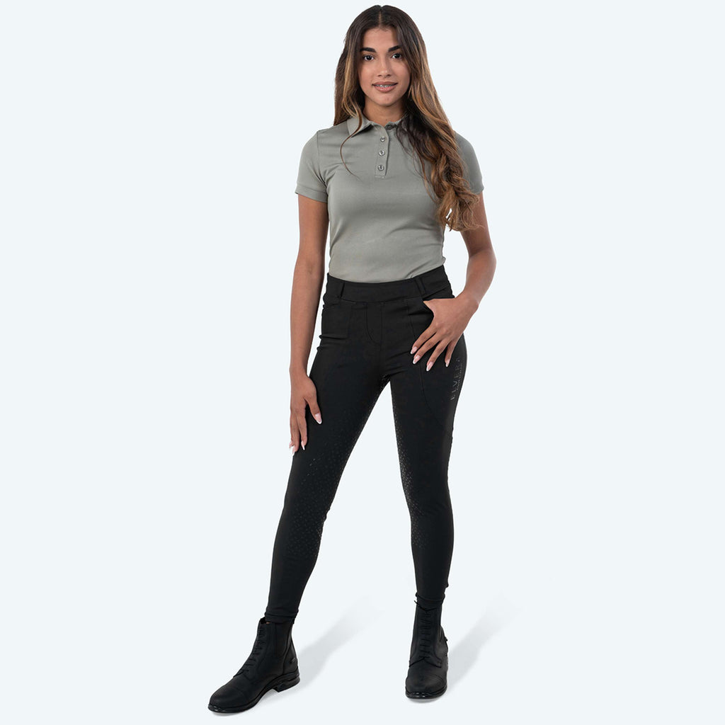 Elvera Equestrian Legging d'Équitation Motion Bling Solid Black