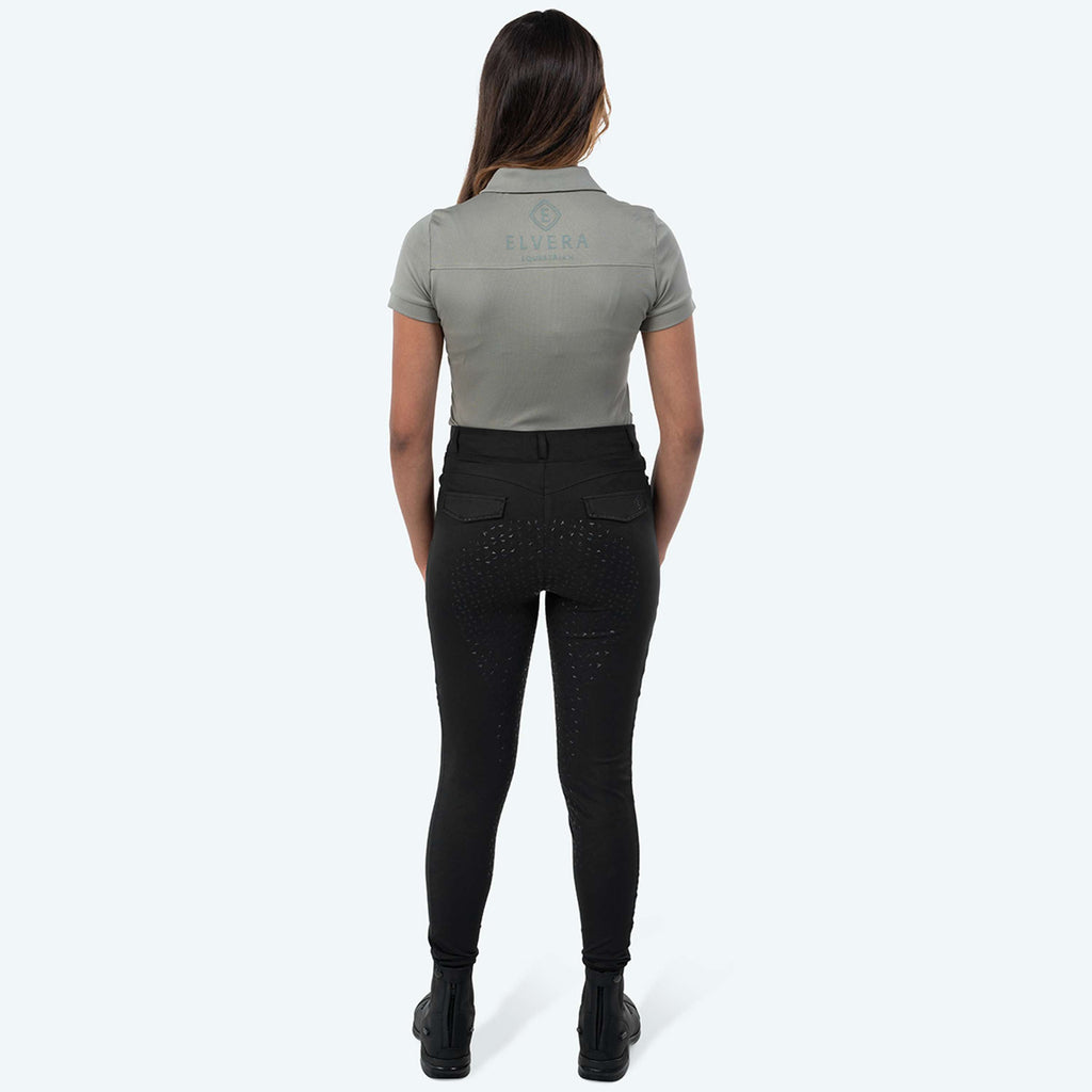 Elvera Equestrian Legging d'Équitation Motion Bling Solid Black