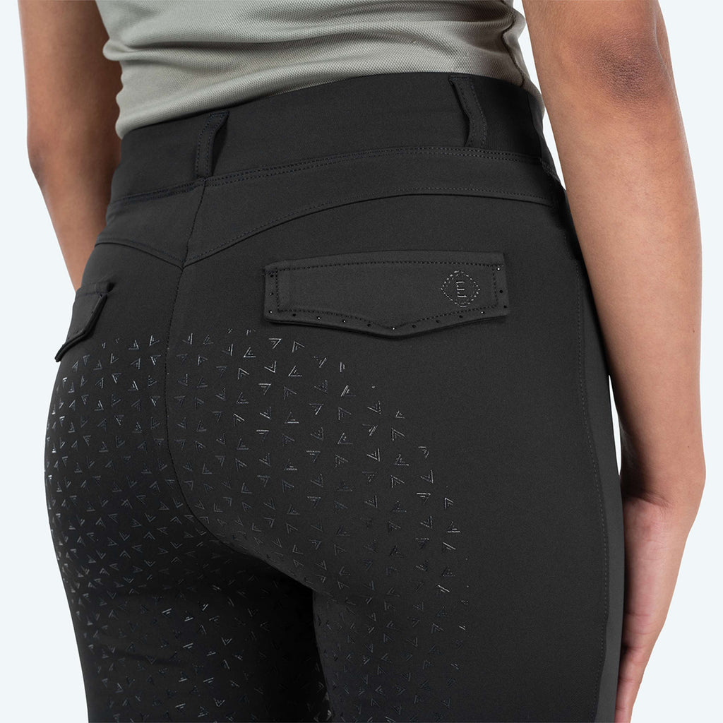 Elvera Equestrian Legging d'Équitation Motion Bling Solid Black