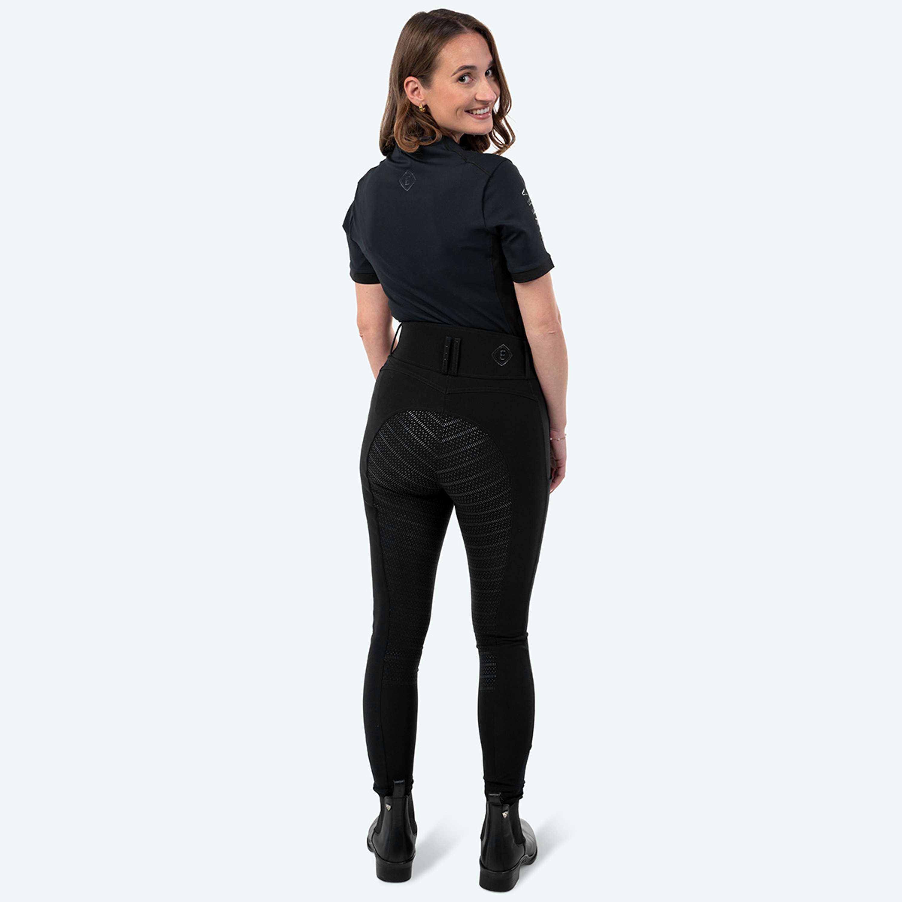 Elvera Equestrian Pantalon d'Équitation Performance Bling Noir