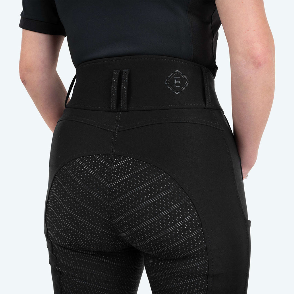 Elvera Equestrian Pantalon d'Équitation Performance Bling Noir