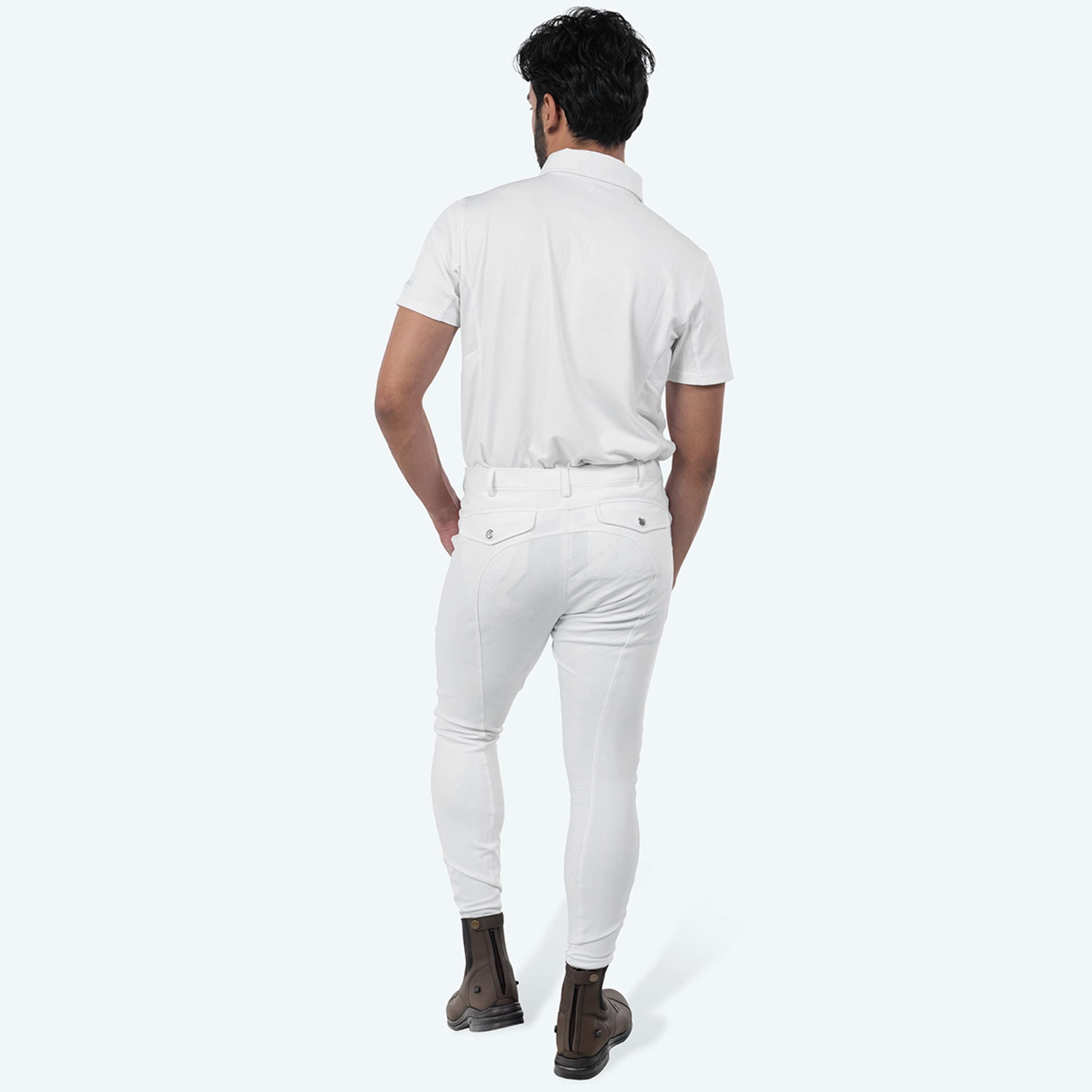Elvera Equestrian Pantalon d'Équitation Sensitive Pro Hommes Blanc