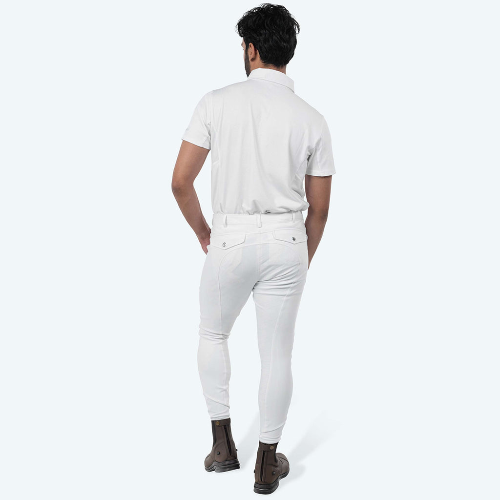 Elvera Equestrian Pantalon d'Équitation Sensitive Pro Hommes Blanc