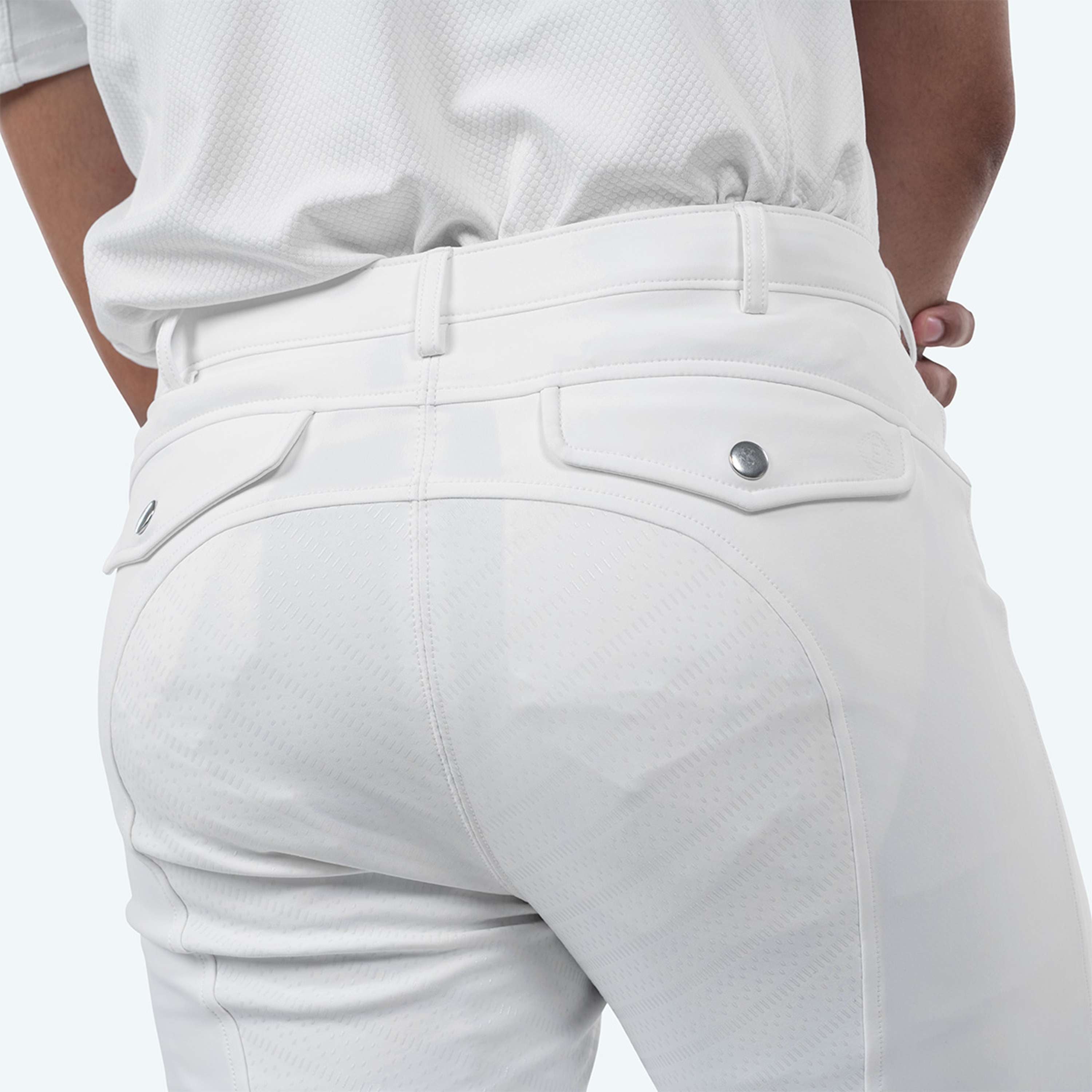 Elvera Equestrian Pantalon d'Équitation Sensitive Pro Hommes Blanc