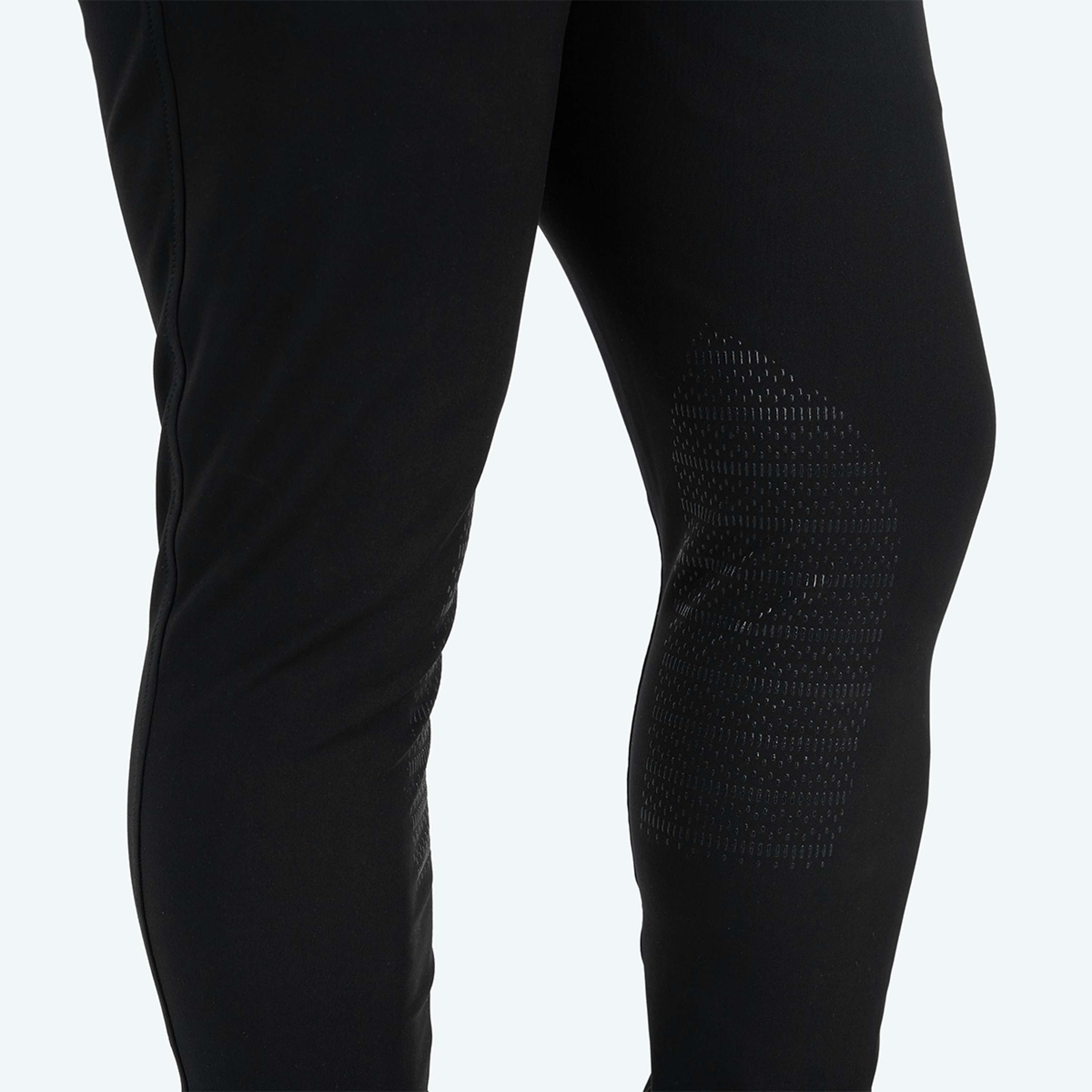 Elvera Equestrian Pantalon d'Équitation Dual Core Pro Half Seat Hommes Noir