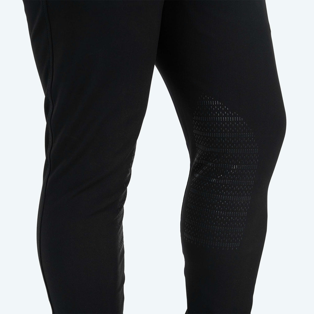 Elvera Equestrian Pantalon d'Équitation Dual Core Pro Half Seat Hommes Noir
