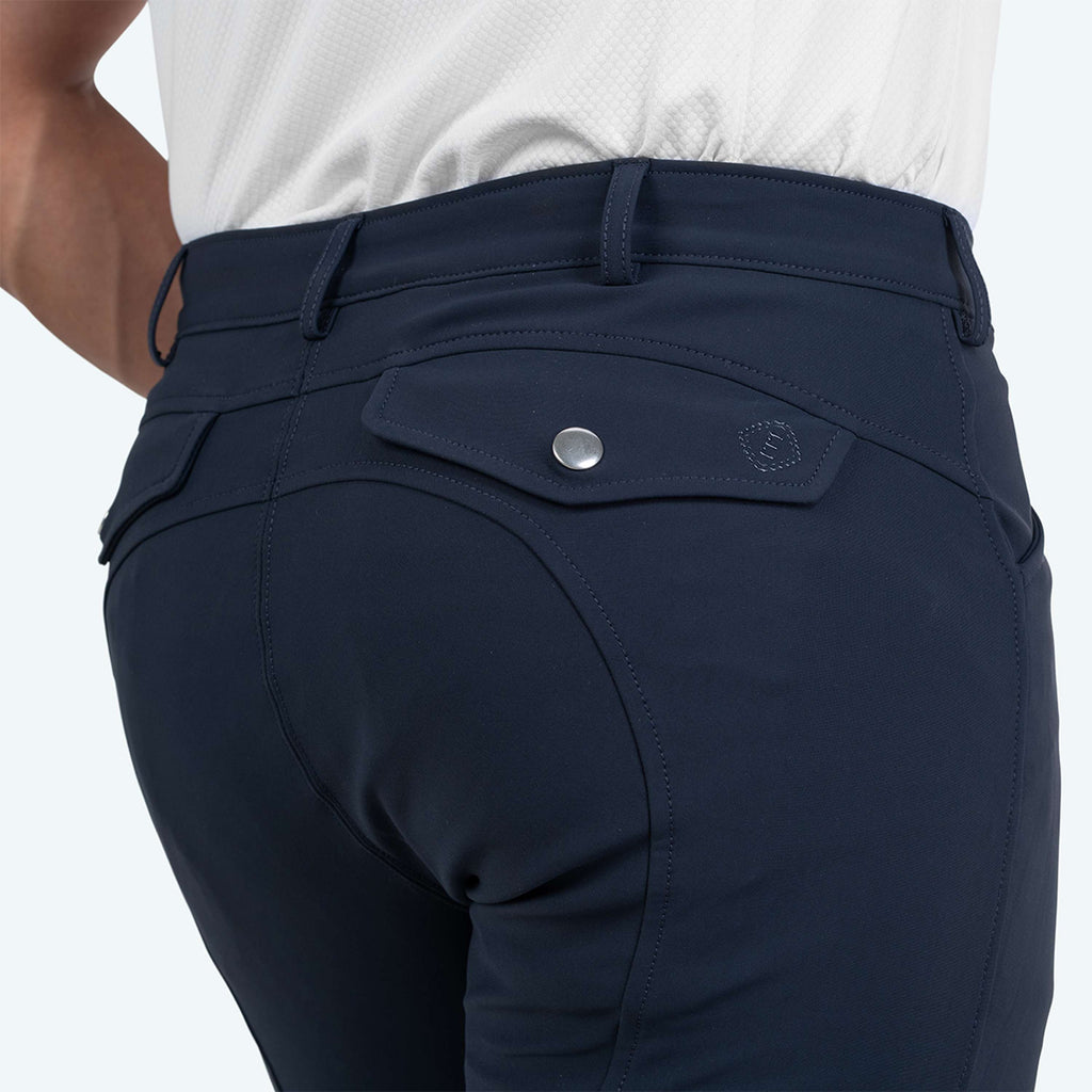 Elvera Equestrian Pantalon d'Équitation Dual Core Pro Half Seat Hommes Salute