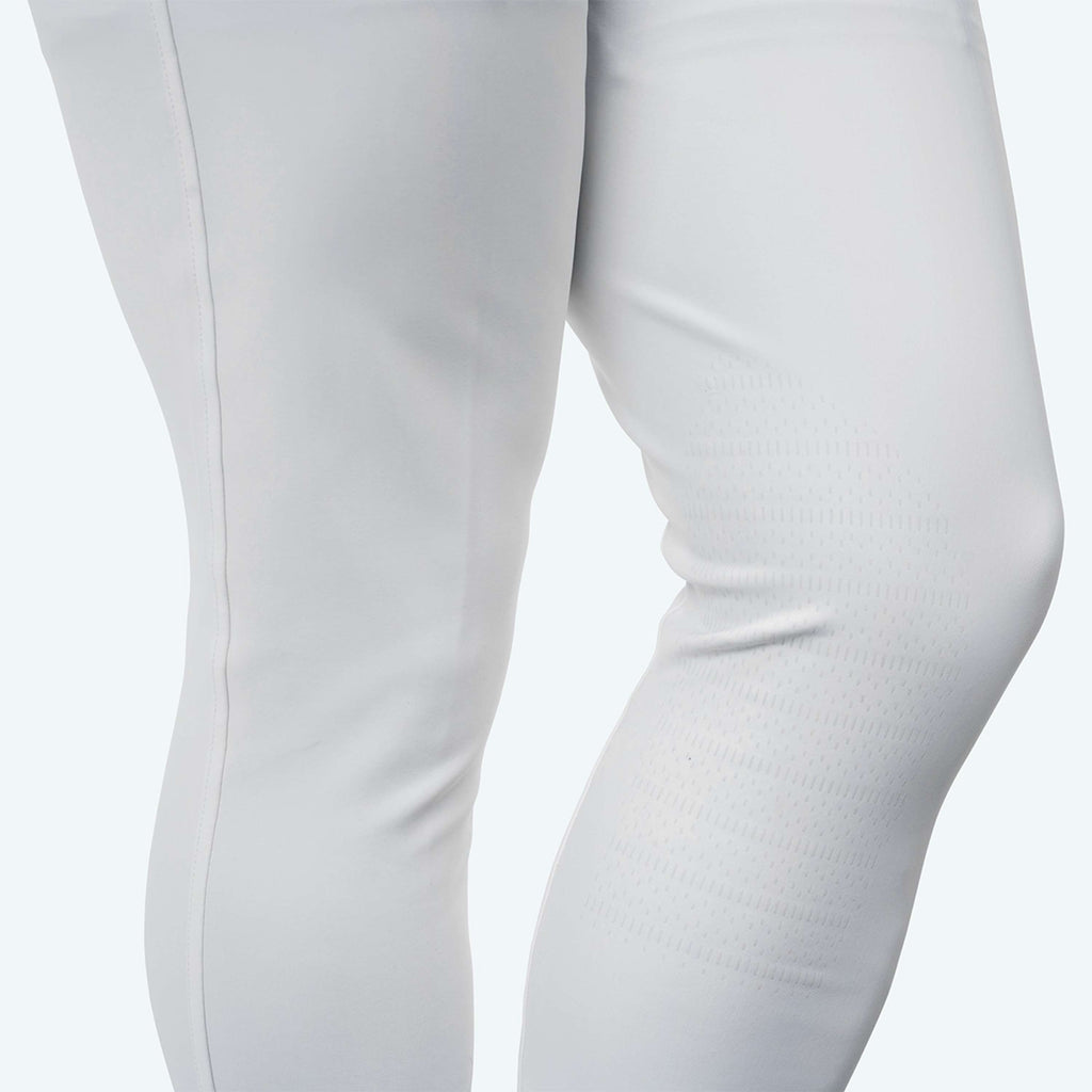 Elvera Equestrian Pantalon d'Équitation Sensitive Pro Half Seat Hommes Blanc