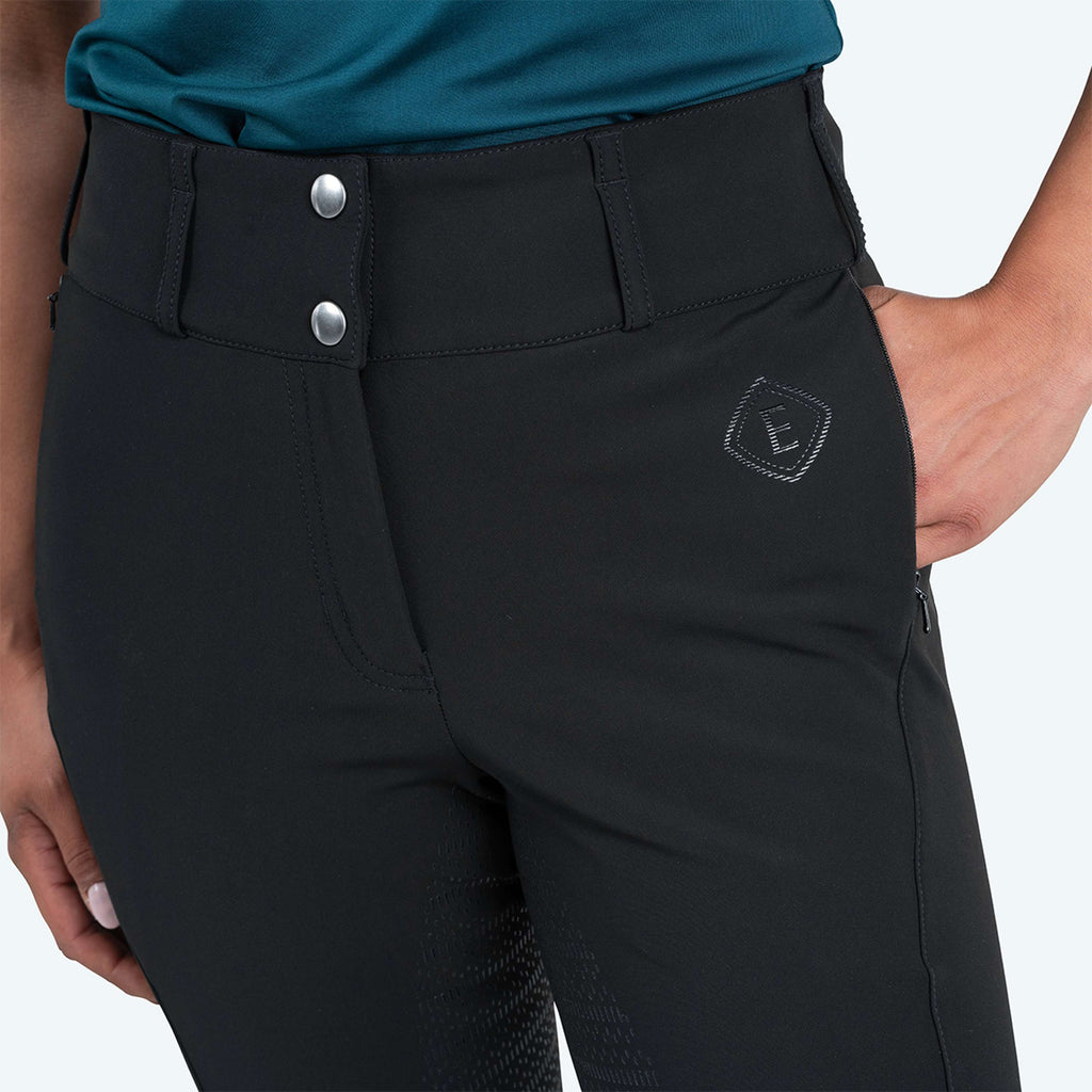 Elvera Equestrian Pantalon d'Équitation Dual Core Pro Noir