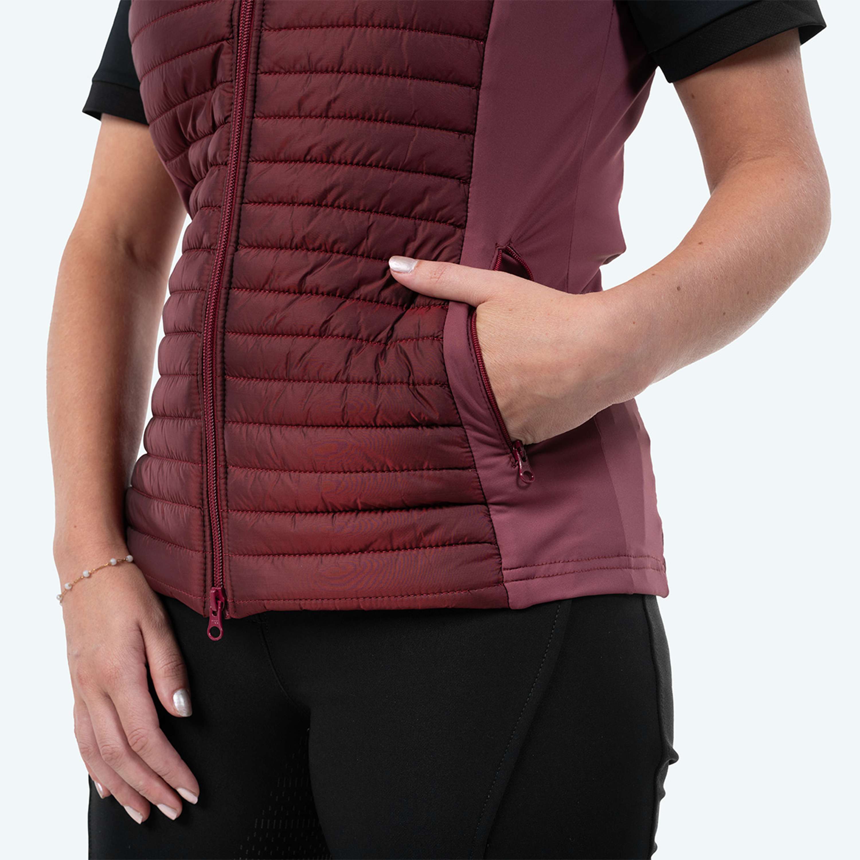 Elvera Equestrian Bodychauffant EEBaroness Metalic Burgundy