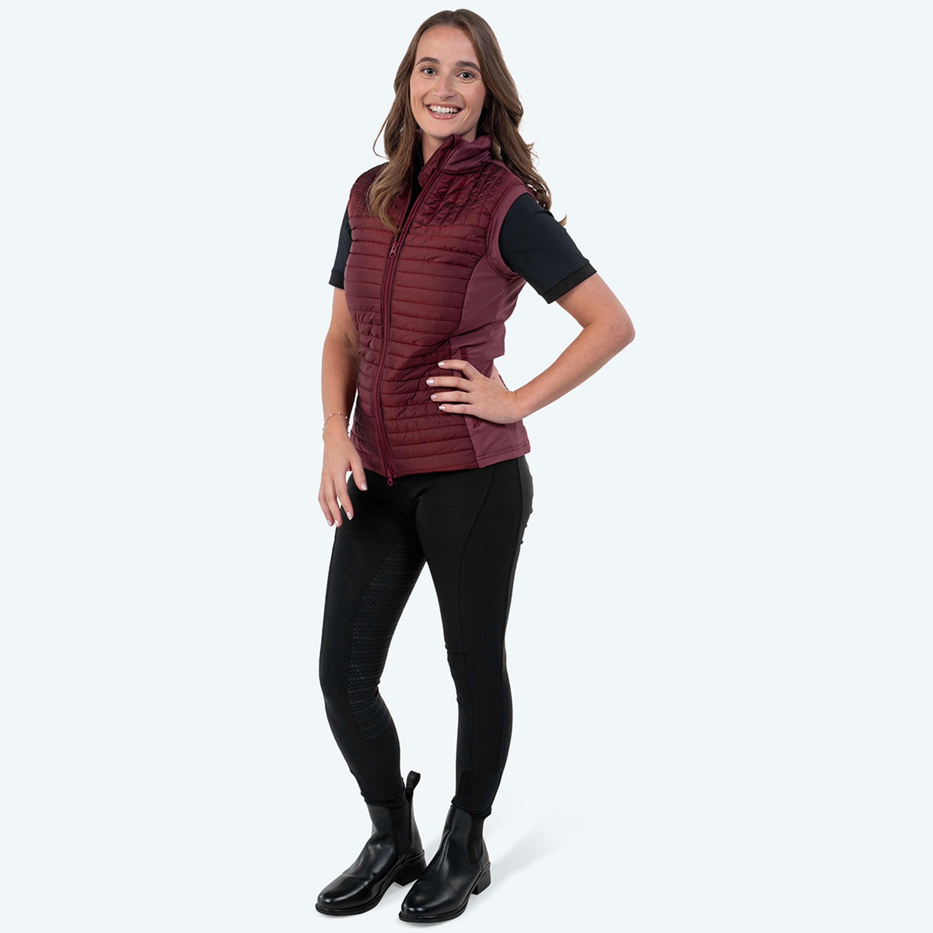 Elvera Equestrian Bodychauffant EEBaroness Metalic Burgundy