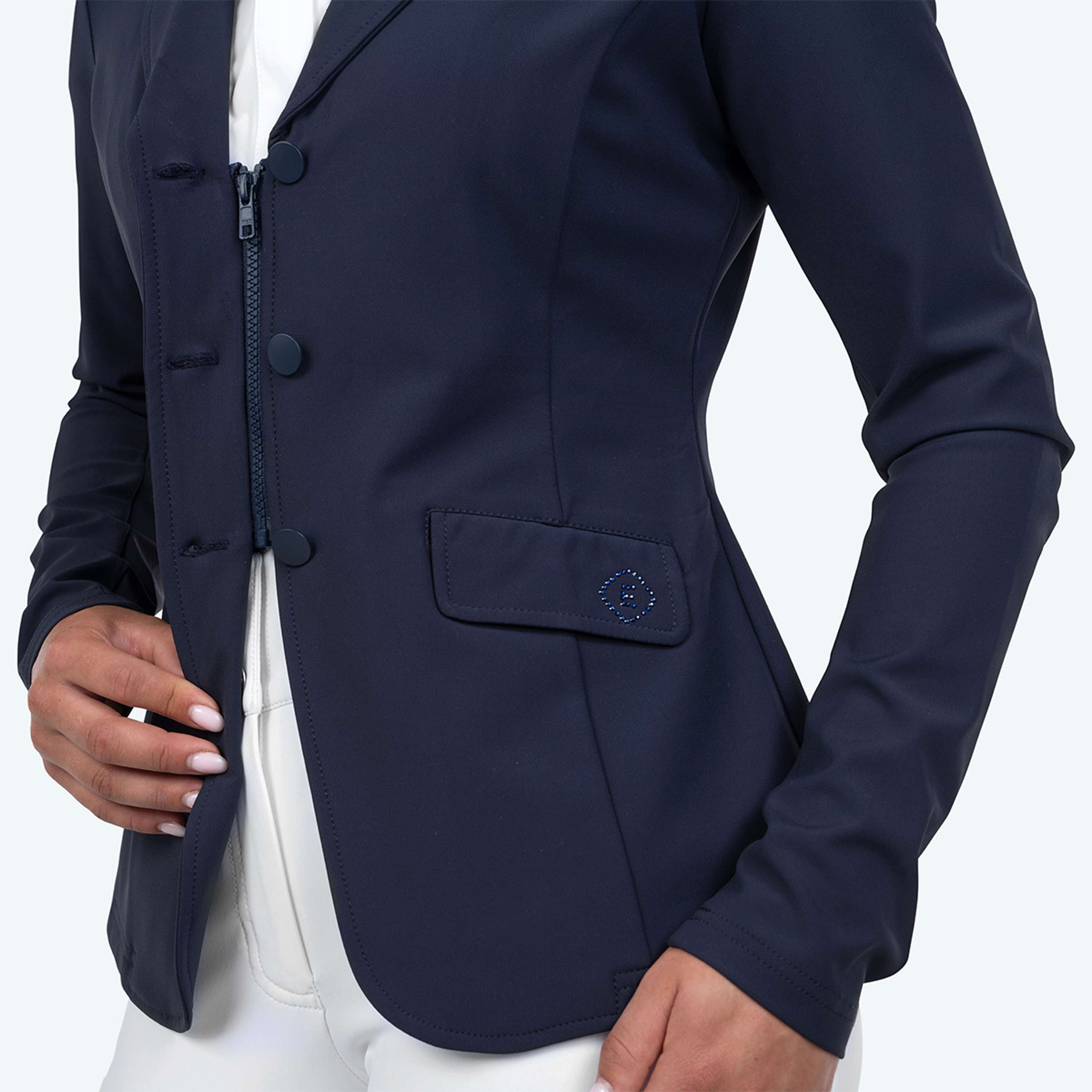 Elvera Equestrian Veste de Concours EEChica Bling Marin