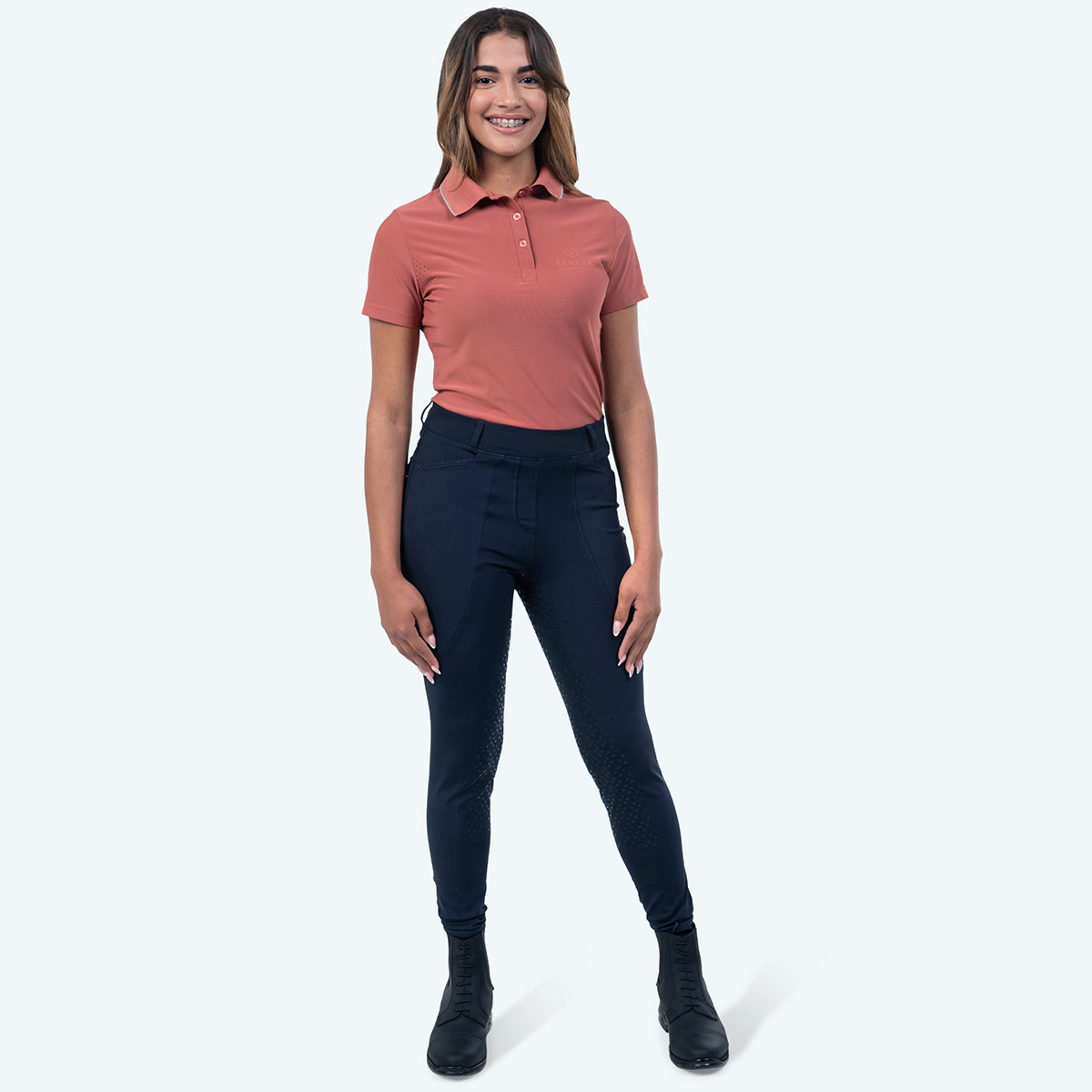 Elvera Equestrian Polo EEKitty Marsala/Grey