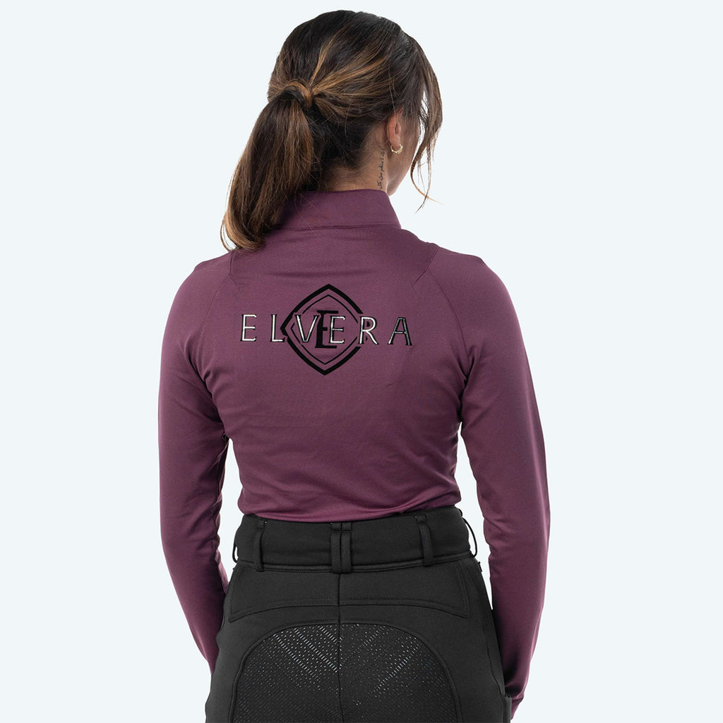 Elvera Equestrian T-shirt Randonnée EEChanel Aubergine