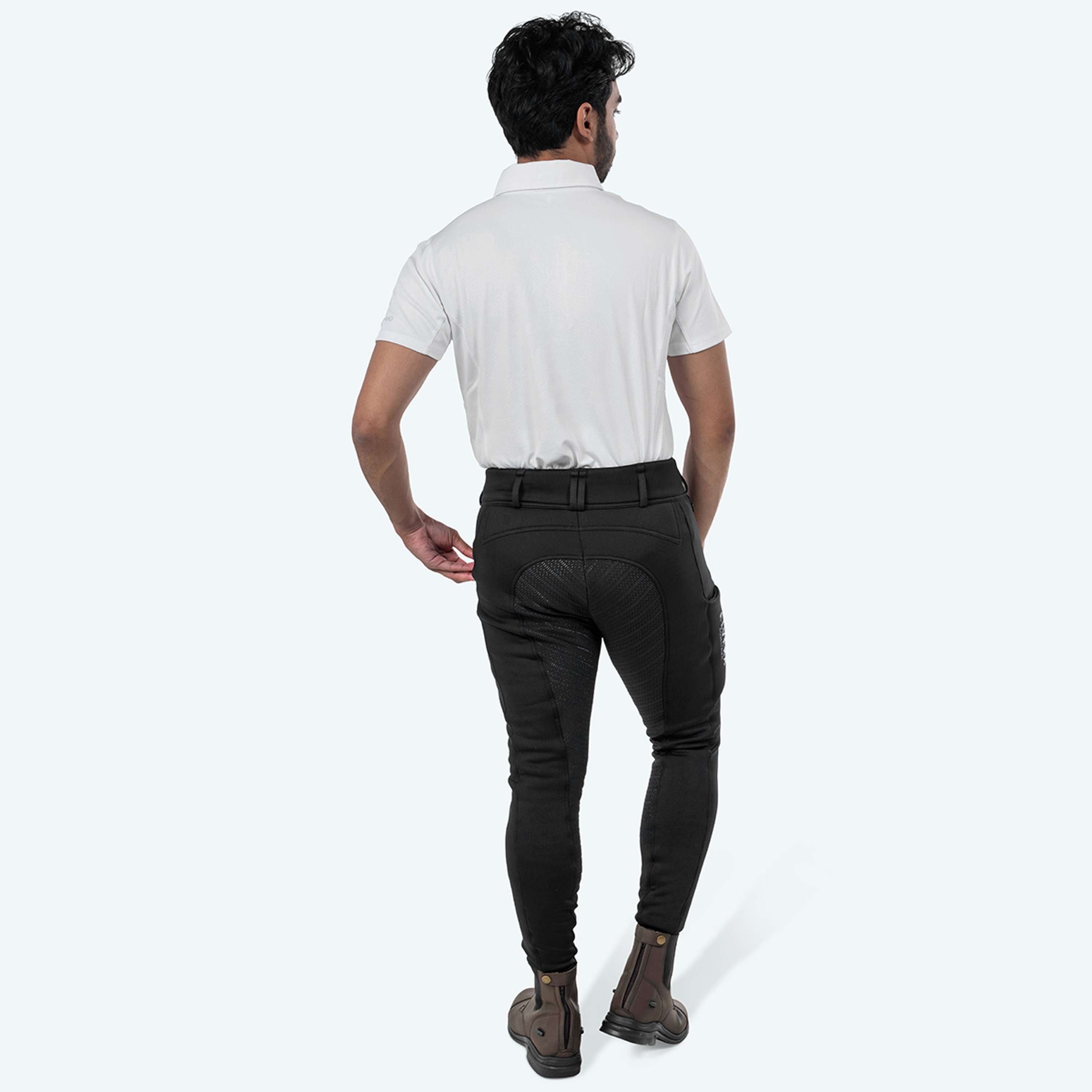 Elvera Equestrian Pantalon d'Équitation Teddy Winter Pro Hommes Noir