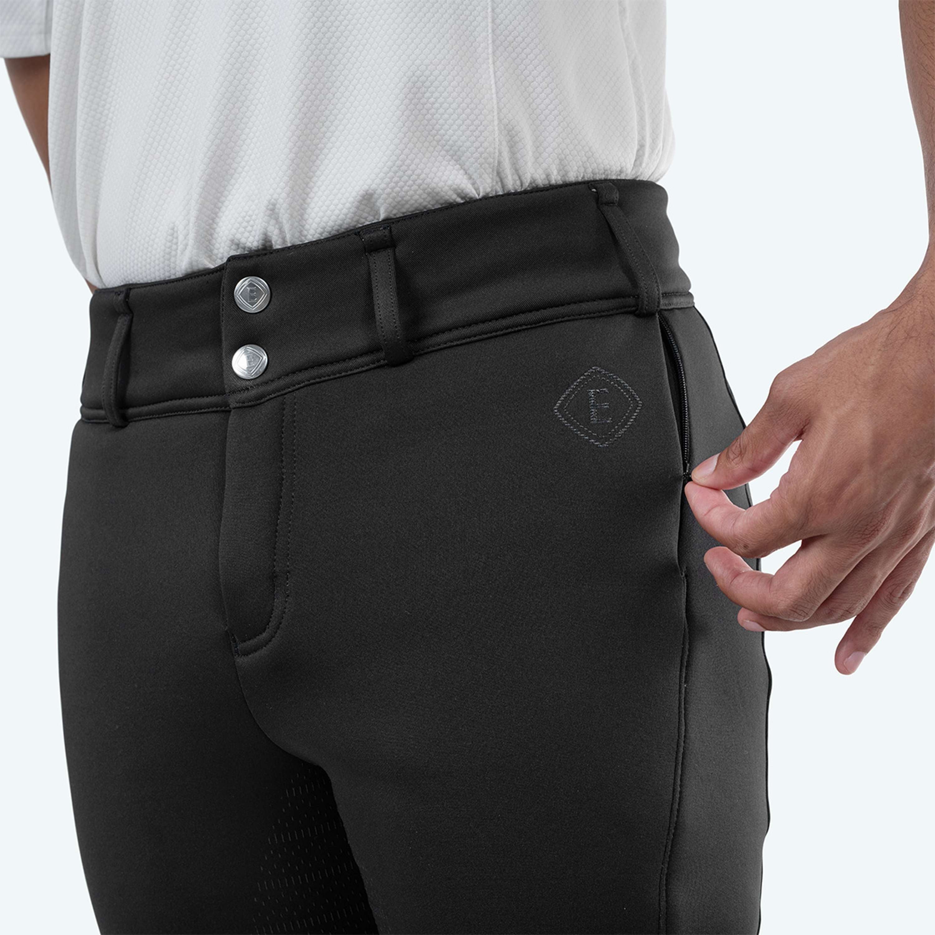 Elvera Equestrian Pantalon d'Équitation Teddy Winter Pro Hommes Noir