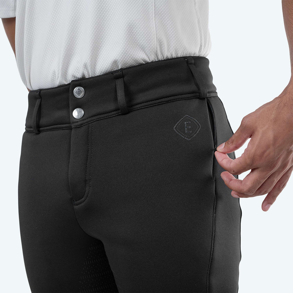 Elvera Equestrian Pantalon d'Équitation Teddy Winter Pro Hommes Noir