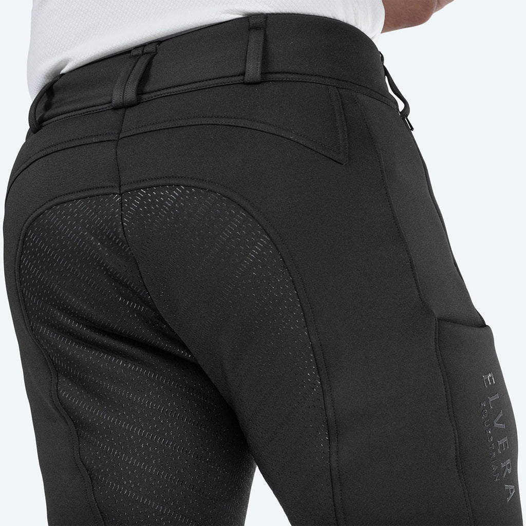 Elvera Equestrian Pantalon d'Équitation Teddy Winter Pro Hommes Noir
