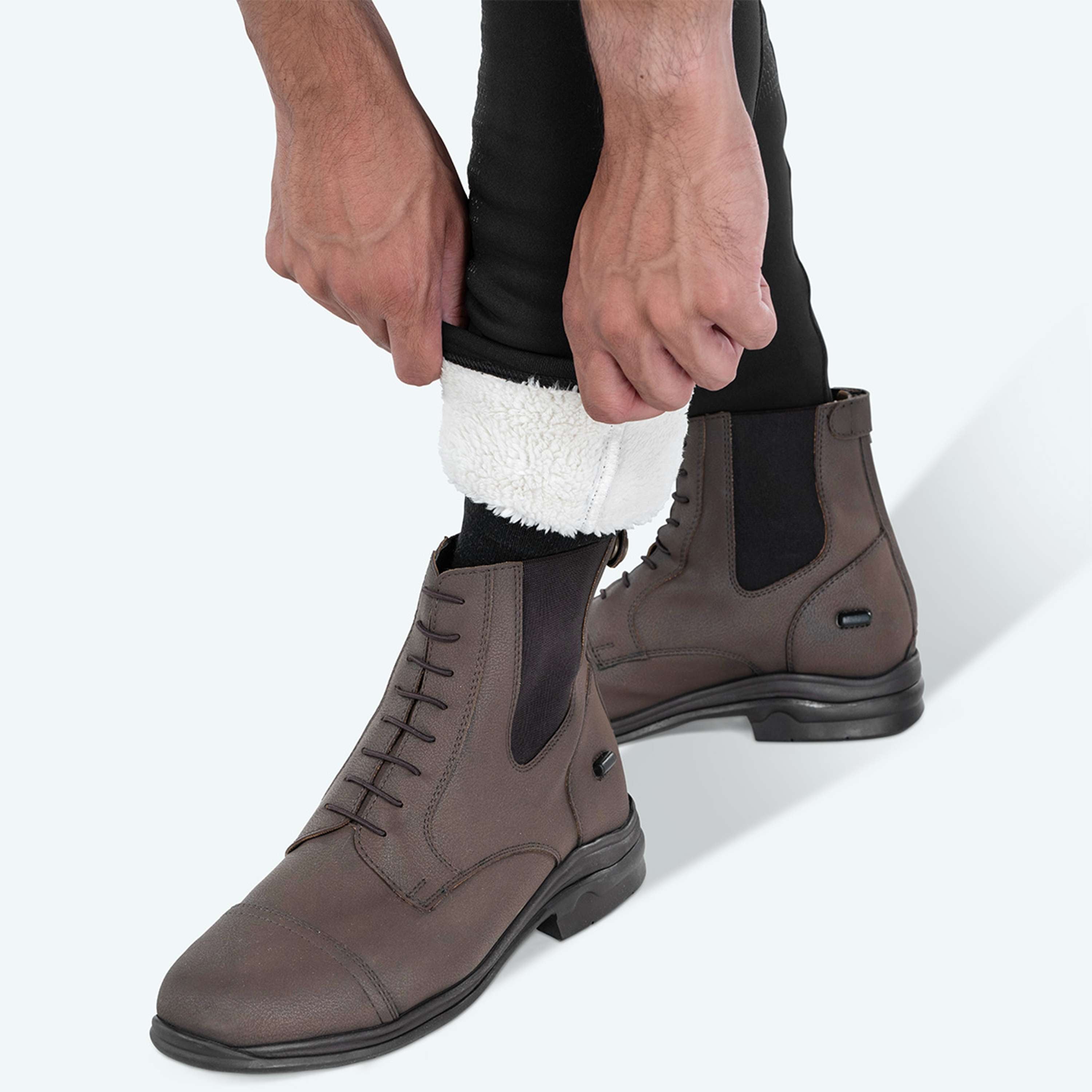 Elvera Equestrian Pantalon d'Équitation Teddy Winter Pro Hommes Noir