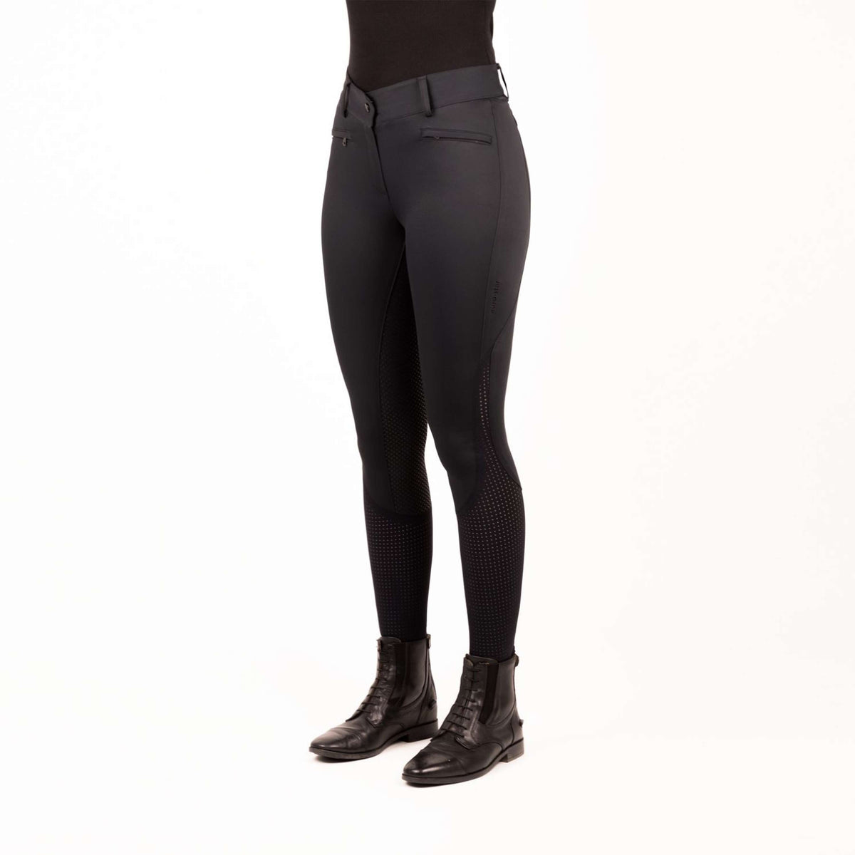 Euro-Star Pantalon d'Équitation Airflow Full Grip Summer Noir