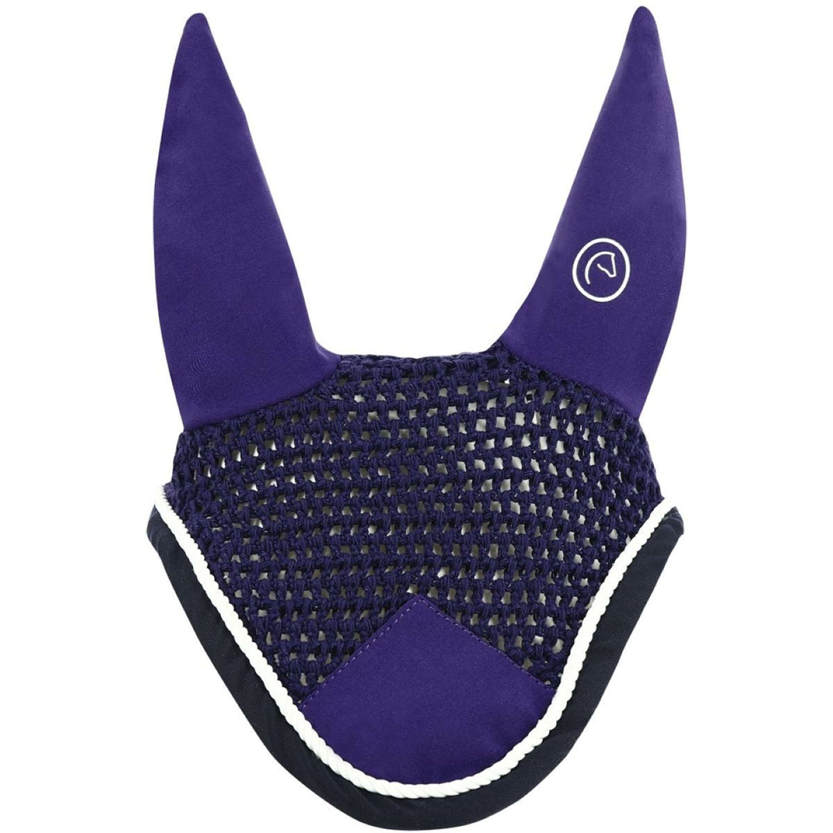 EQUITHÈME Bonnet Anti-Mouches Polyfun Violet/Bleu Marine