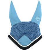 EQUITHÈME Bonnet Anti-Mouches Polyfun Bleu