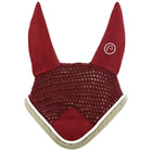 EQUITHÈME Bonnet Anti-Mouches Polyfun Bordeaux/Taupe