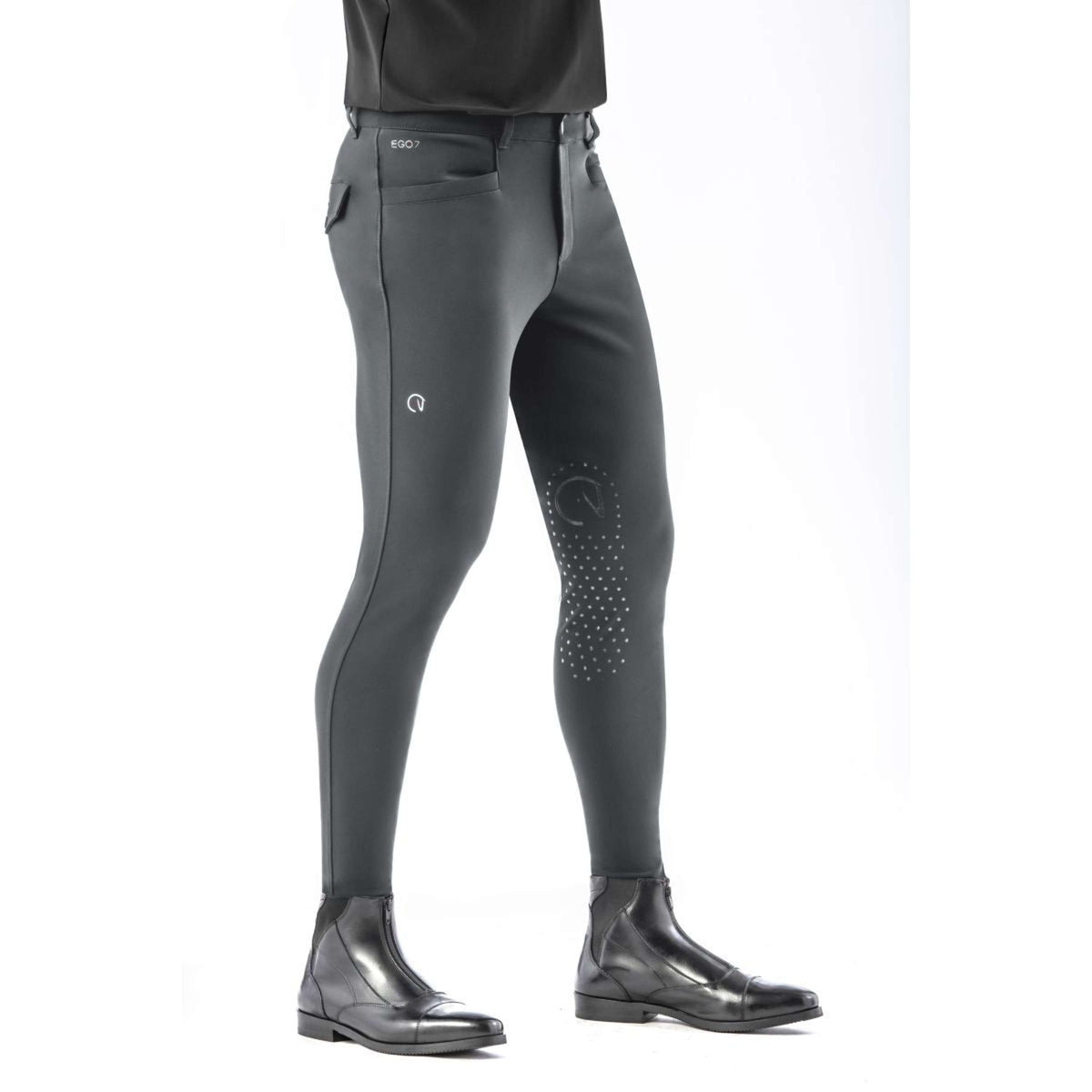 Ego7 Pantalon d'Équitation Jumping EJ Hommes Vert/Gris