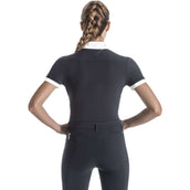 Ego7 T-shirt de Concours Polo Manches Courtes Noir/Blanc