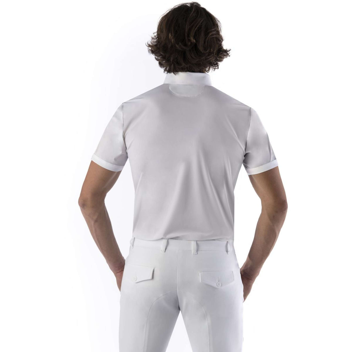 Ego7 T-shirt de Concours Manches Courtes Hommes Blanc