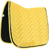 EQUITHÈME Tapis de Selle Glossy Dressage Jaune