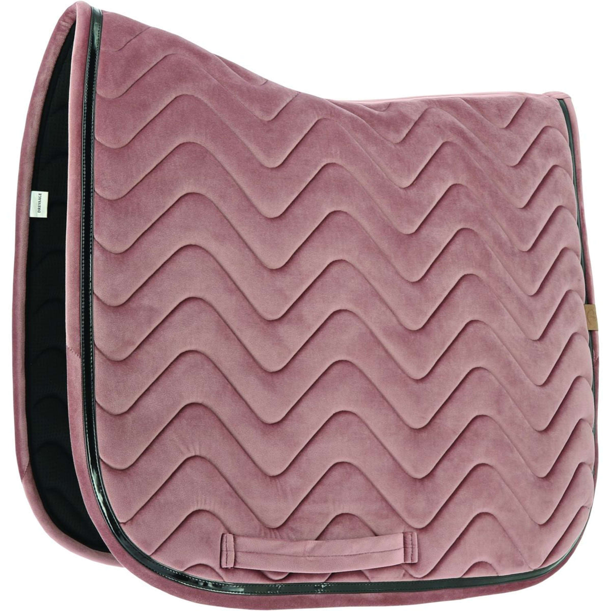 EQUITHÈME Tapis de Selle Glossy Dressage Rose Vieux